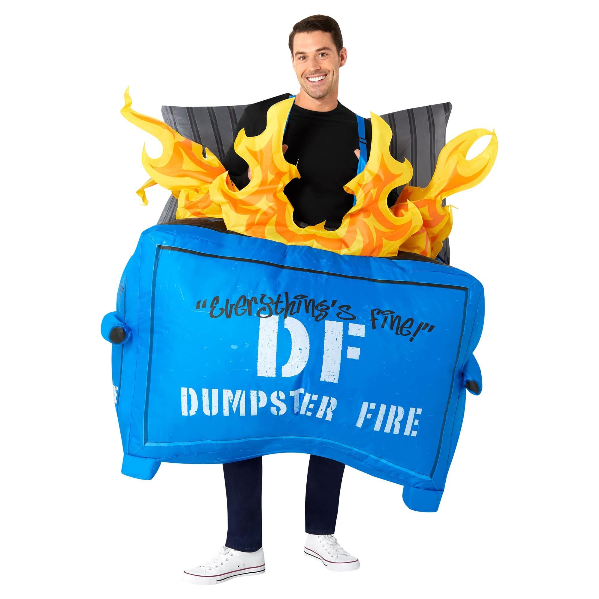 Adult Dumpster Fire Inflatable Costume