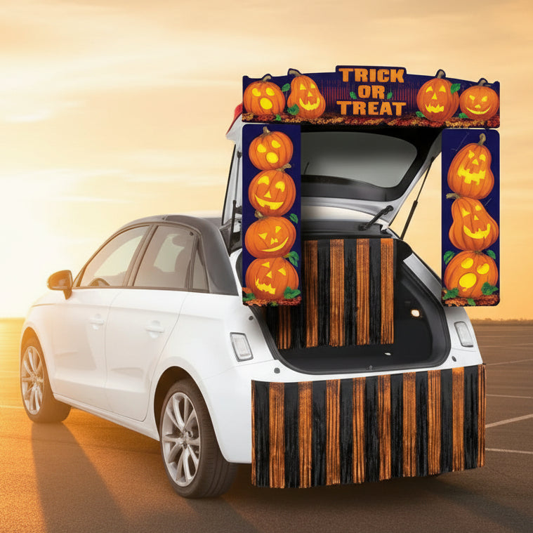 Trunk or Treat Pumpkins Car Decoration Kit