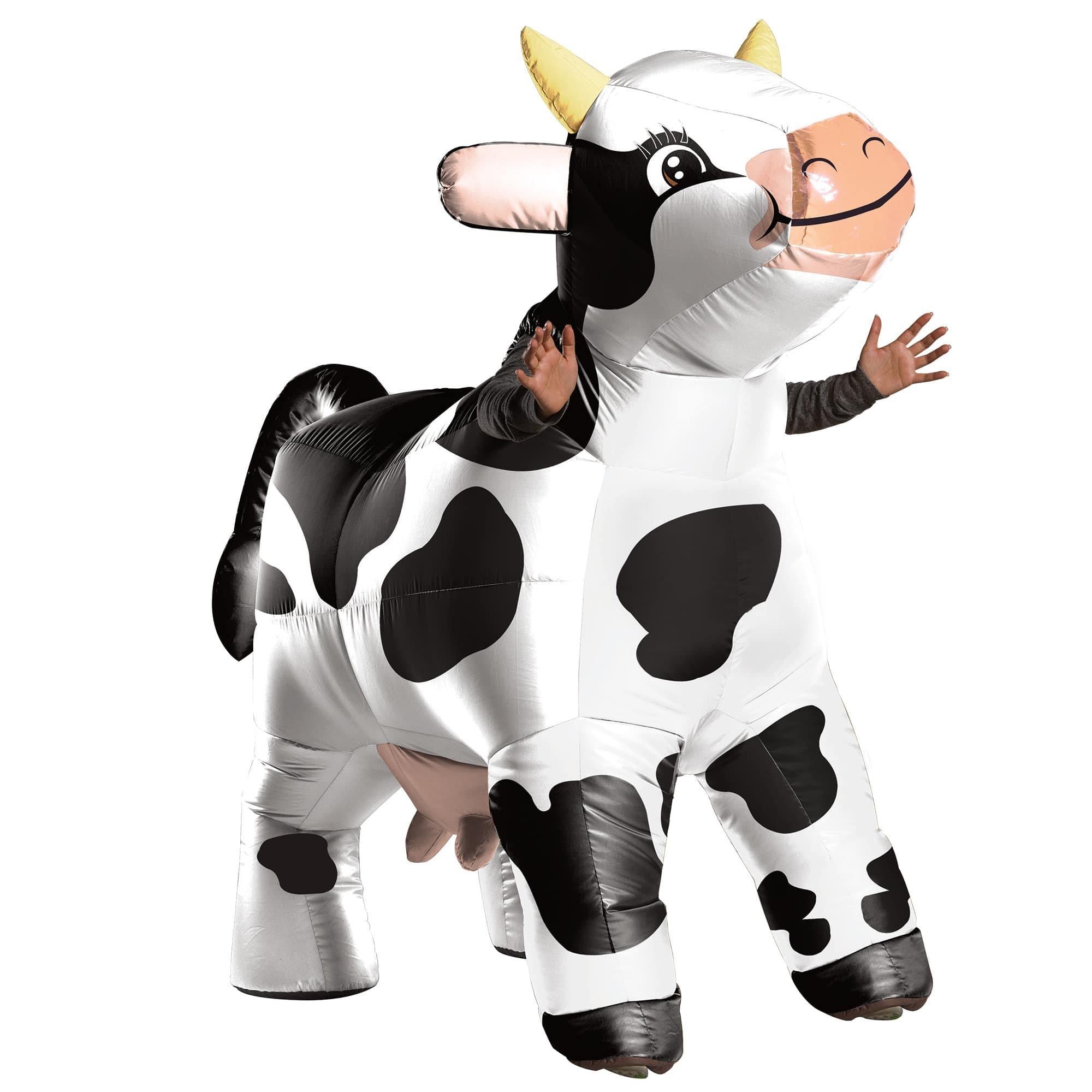Adult Moo Moo the Grazing Inflatable Cow Costume