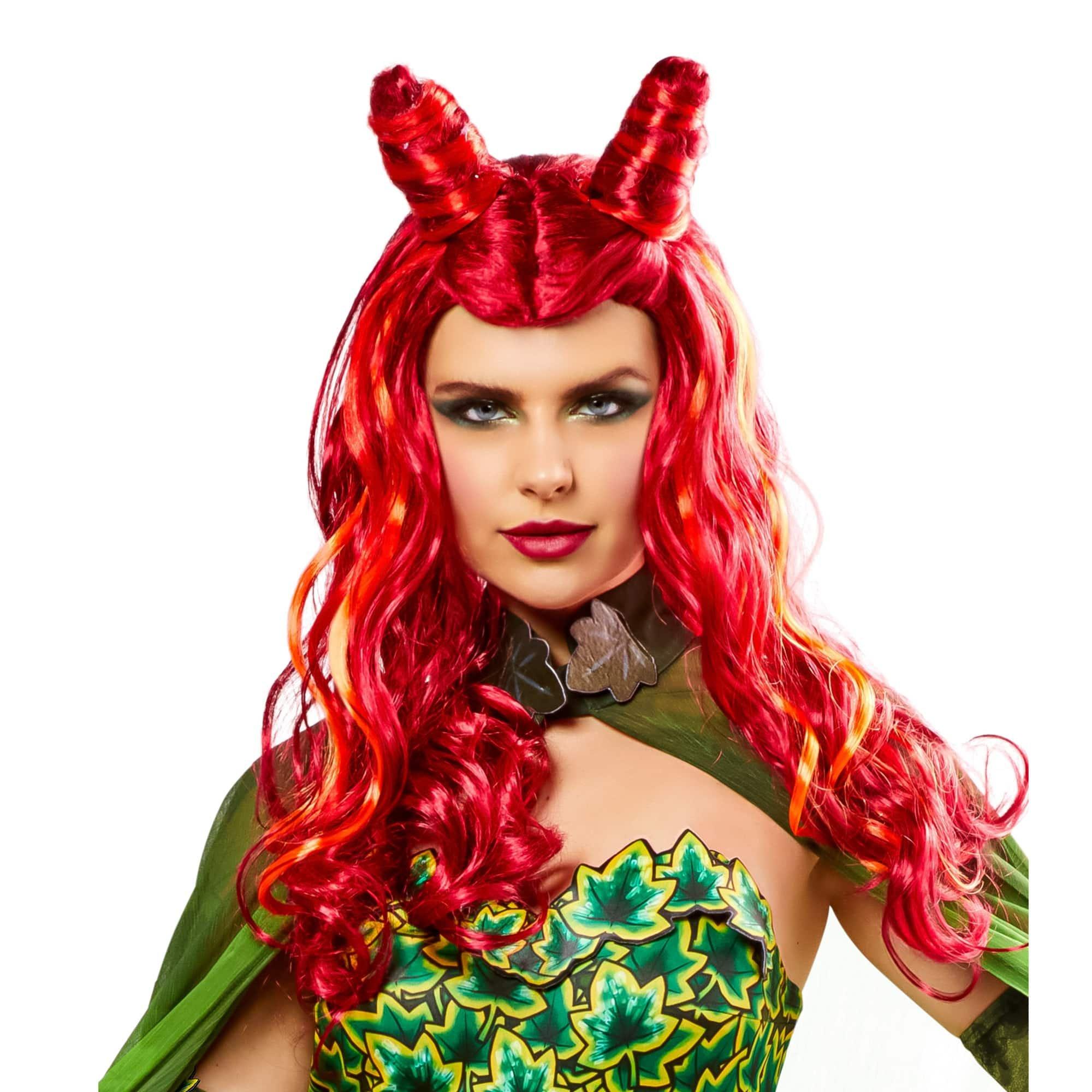 Women's Batman & Robin 1997 Red Poison Ivy Wig