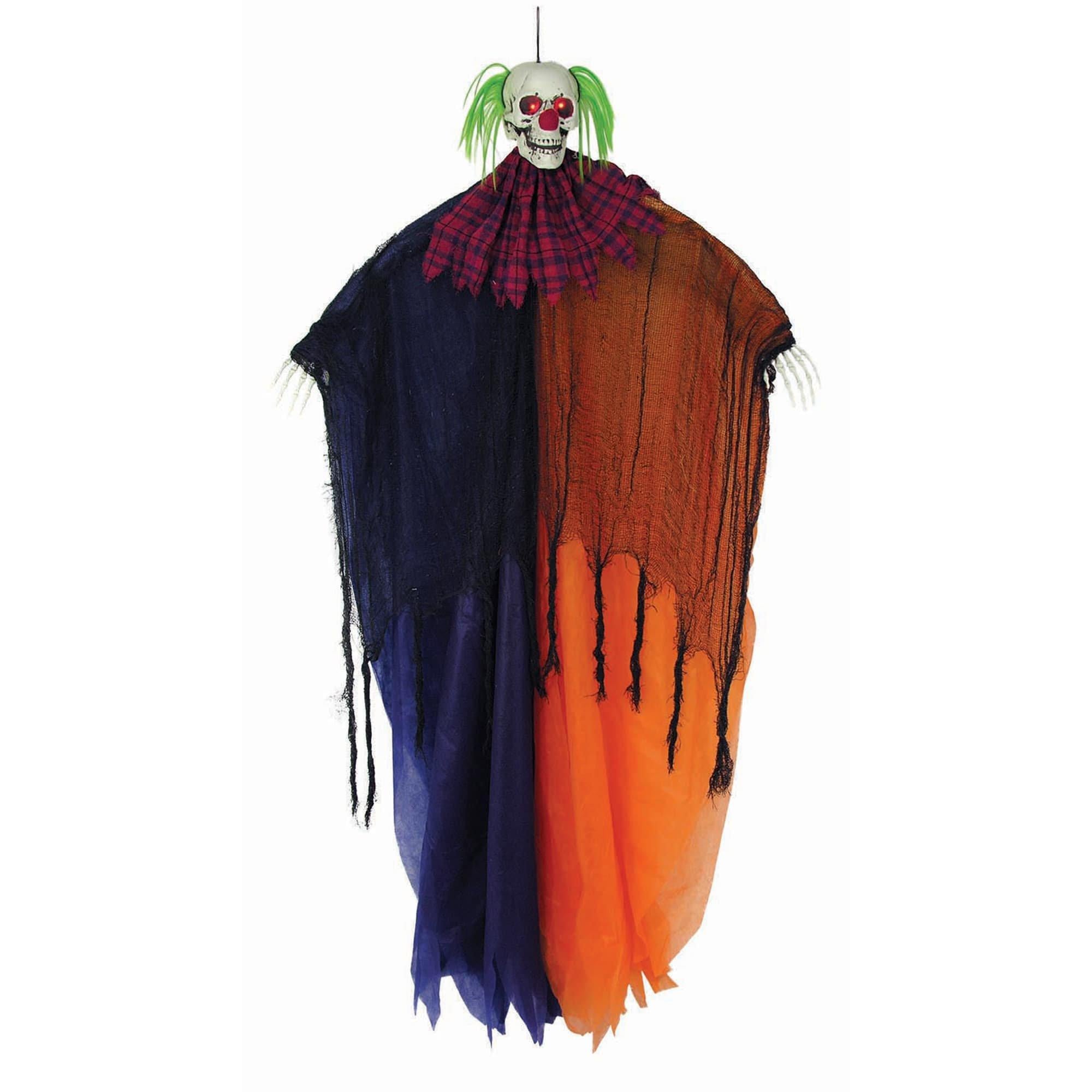 57-inch Light Up Hanging Evil Clown Decoration