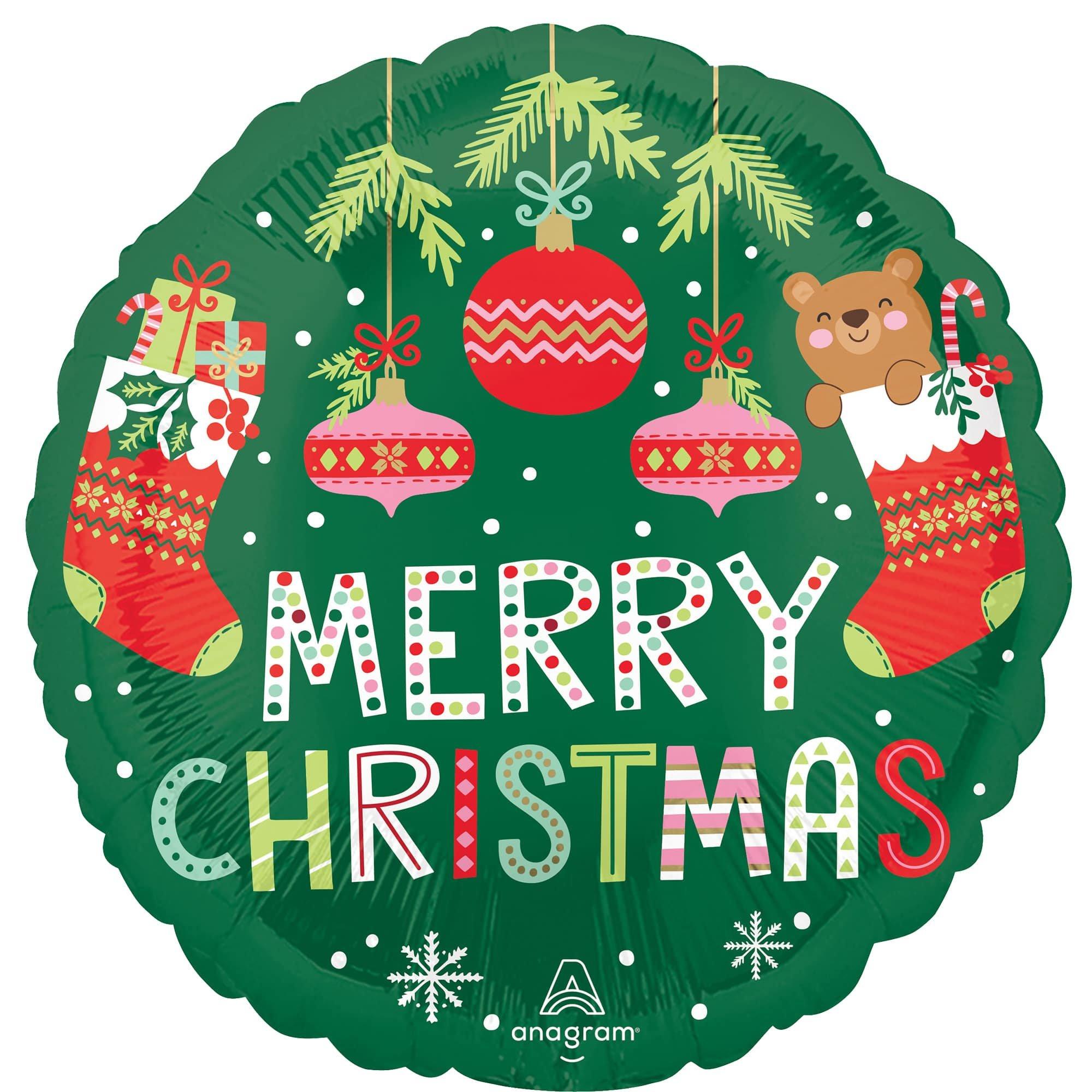 Beary Christmas Balloon, 18in