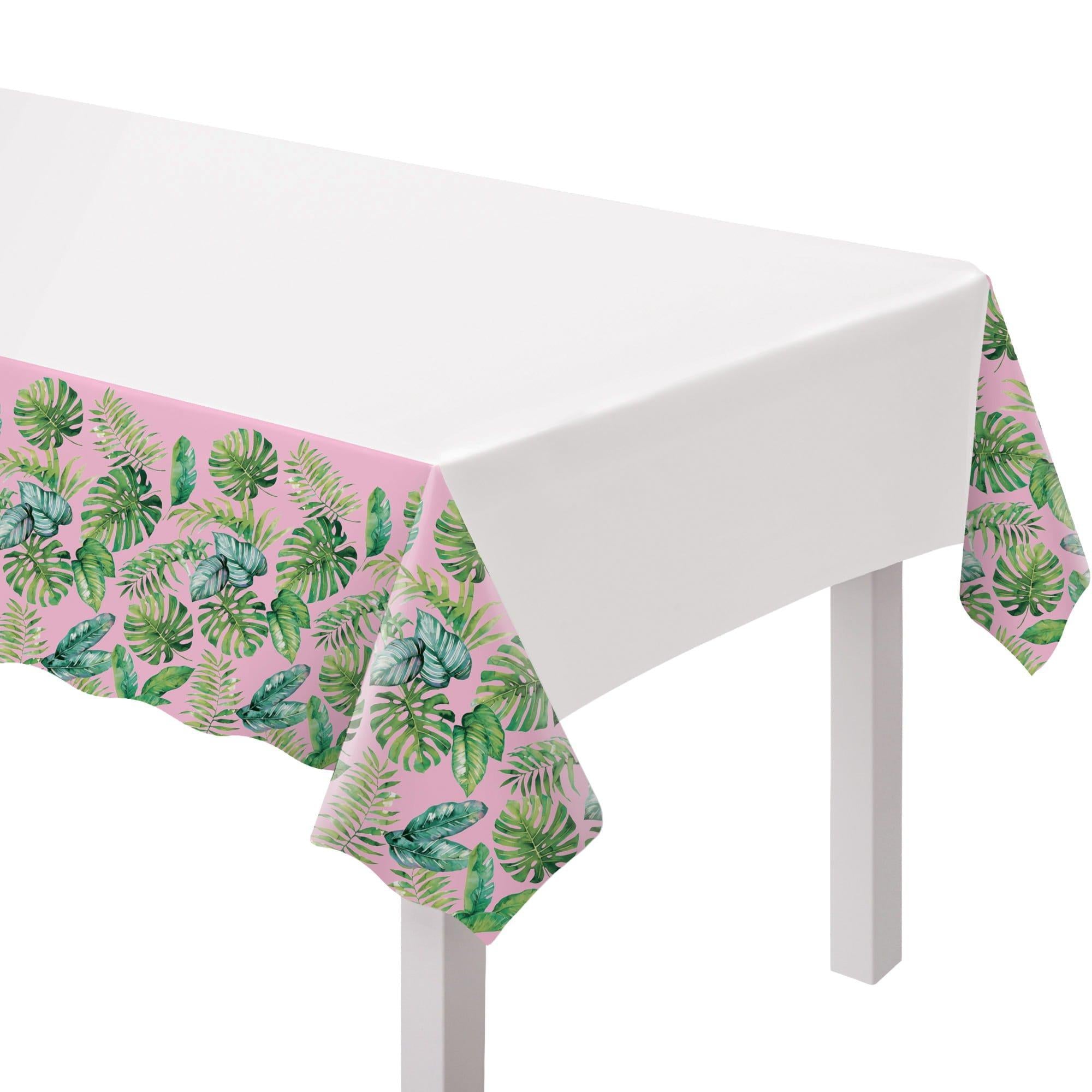 Royal Palm Plastic Tablecover, 54in x 102in