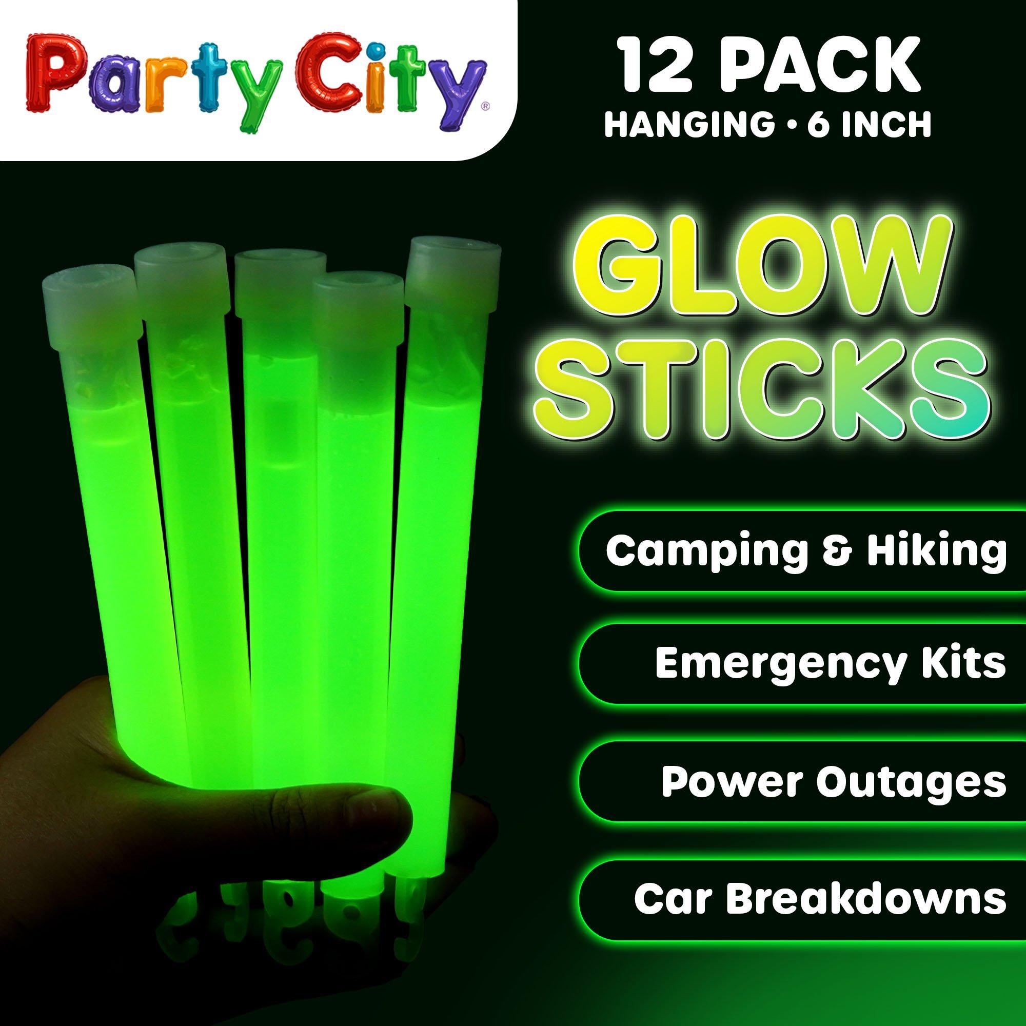 Glow Stick 6 Inch Party Favor Bulk Pack Blue and Green 12pk