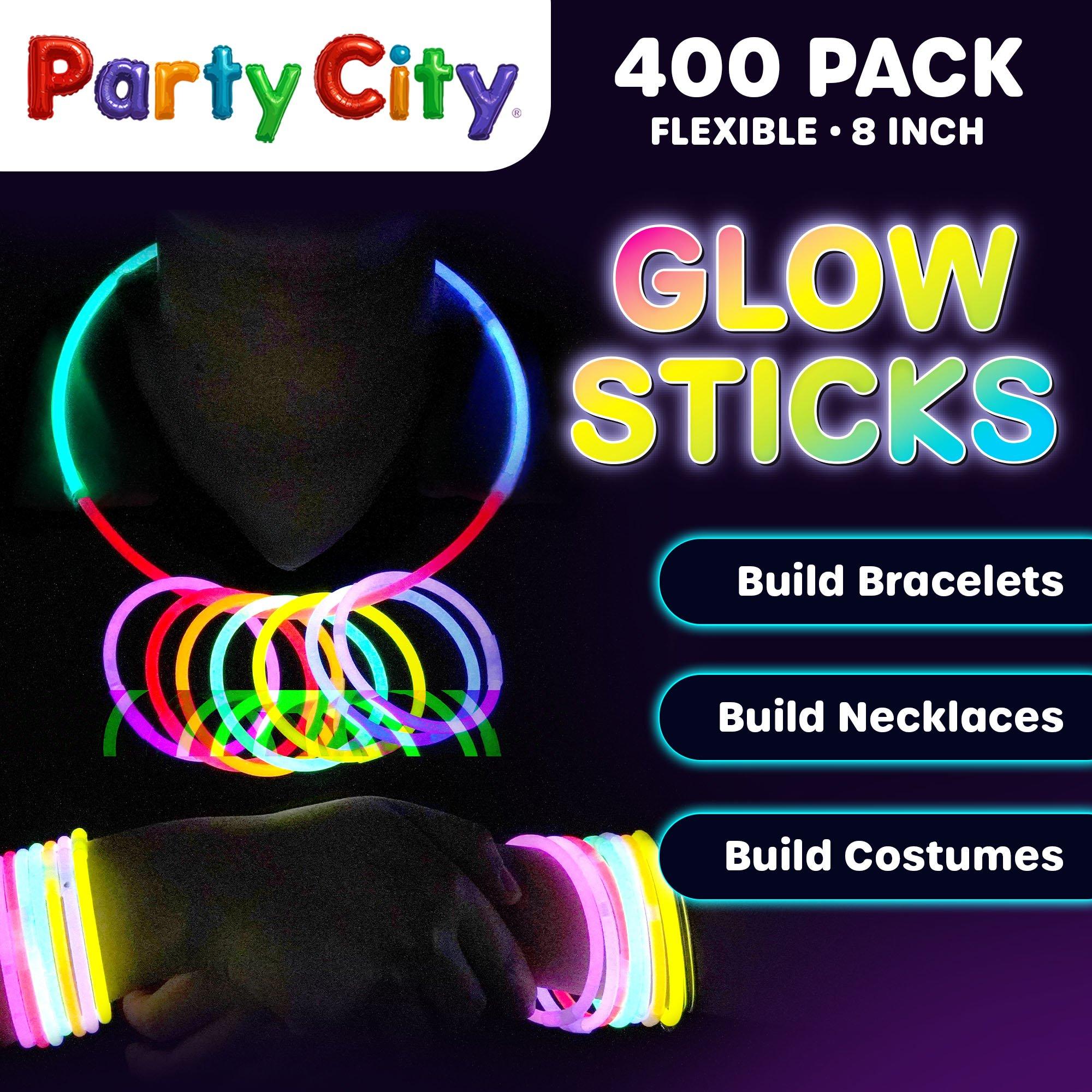 Glow Stick 8 Inch Bendable Party Favor Bulk Party Pack Multicolored 404pk