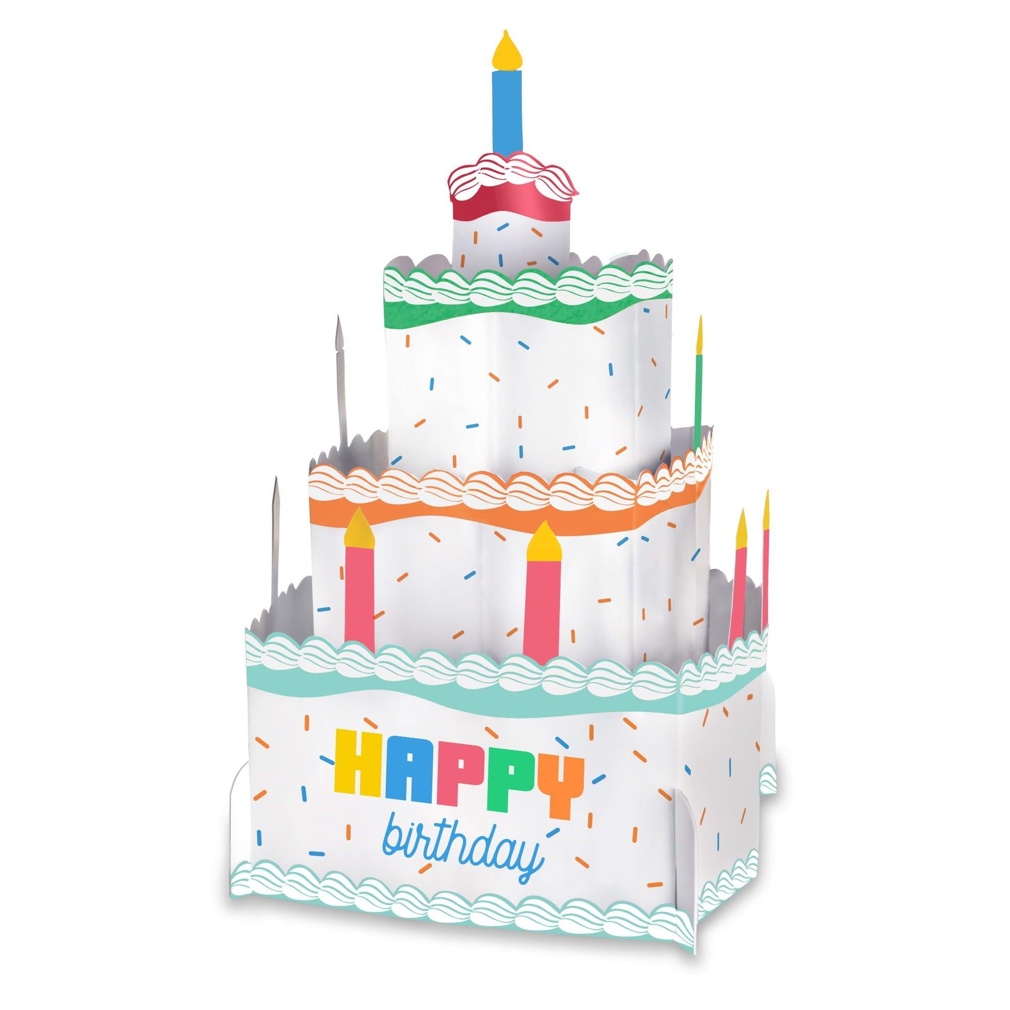 Colorful Collage Centerpiece Cake, 10 in