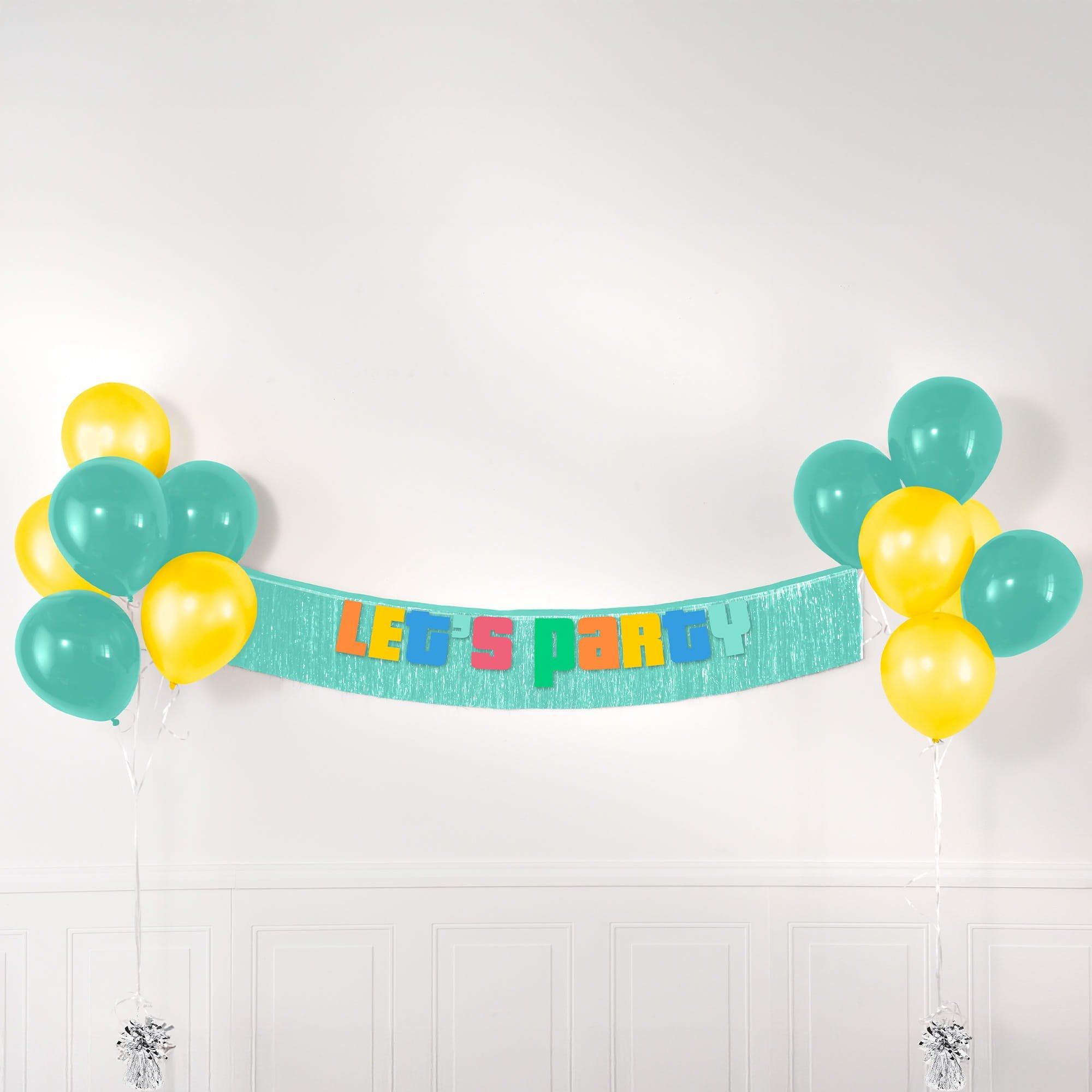 Colorful Collage Latex Balloons, 13ct