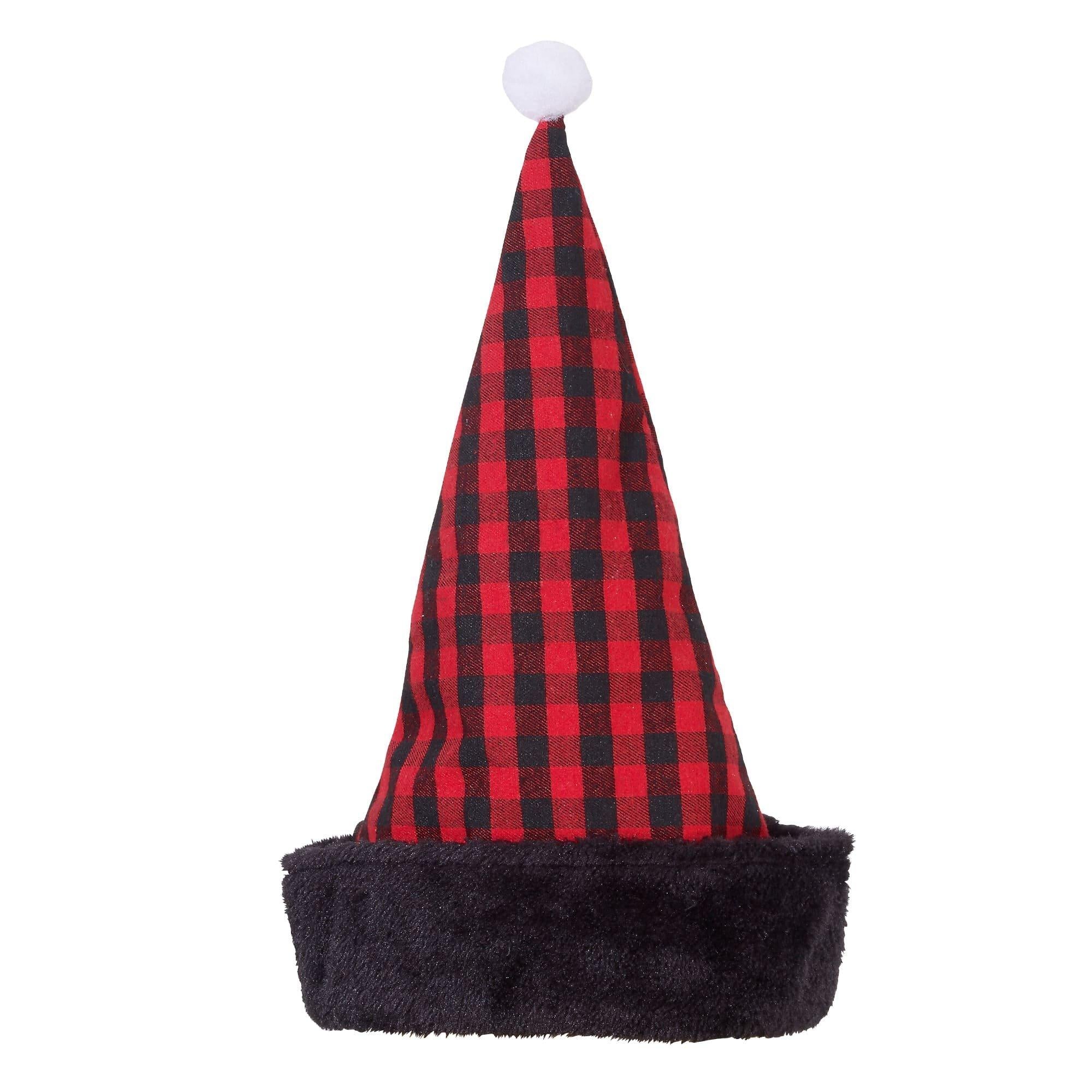 Plaid Santa Hat