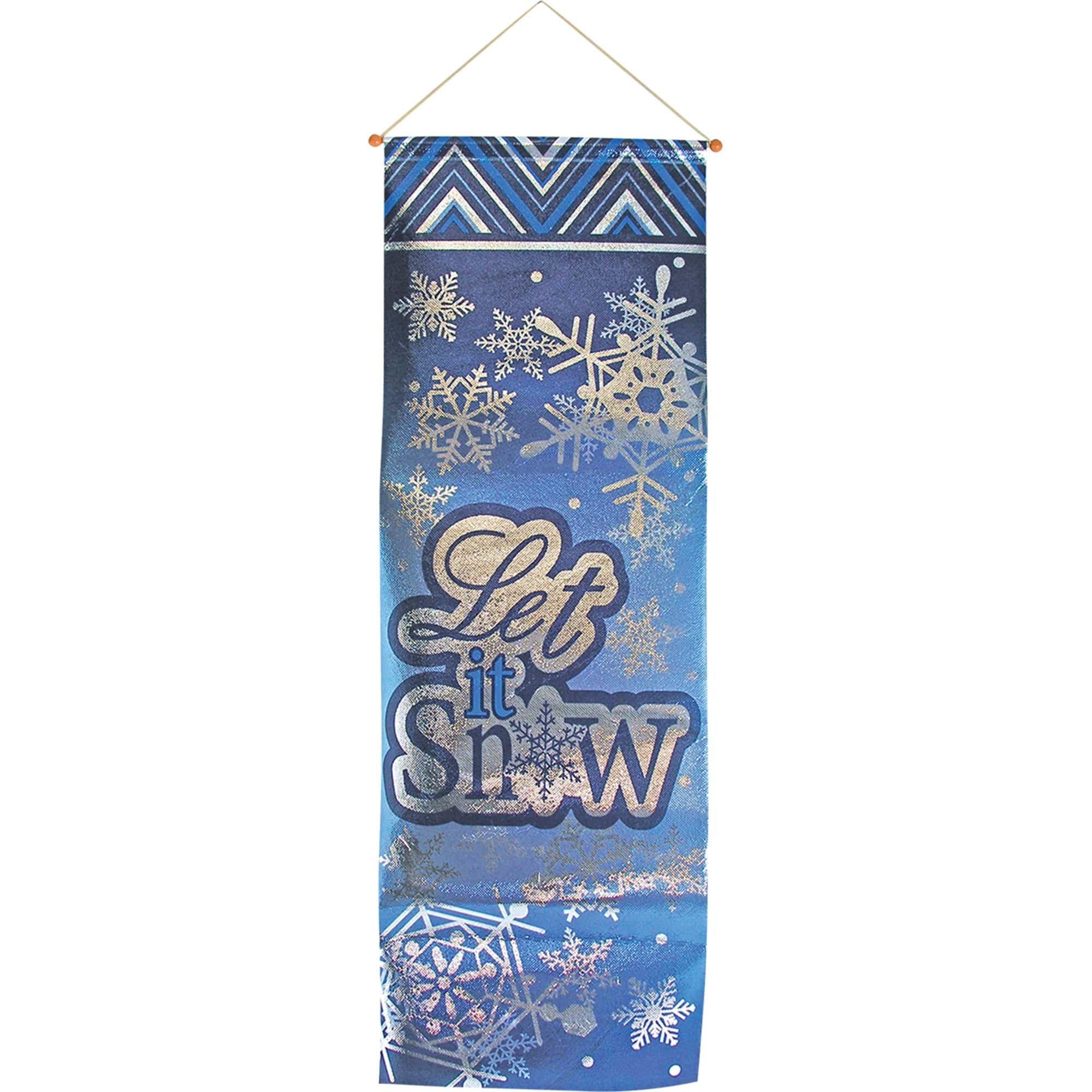 Let It Snow Foil Banner, 30in
