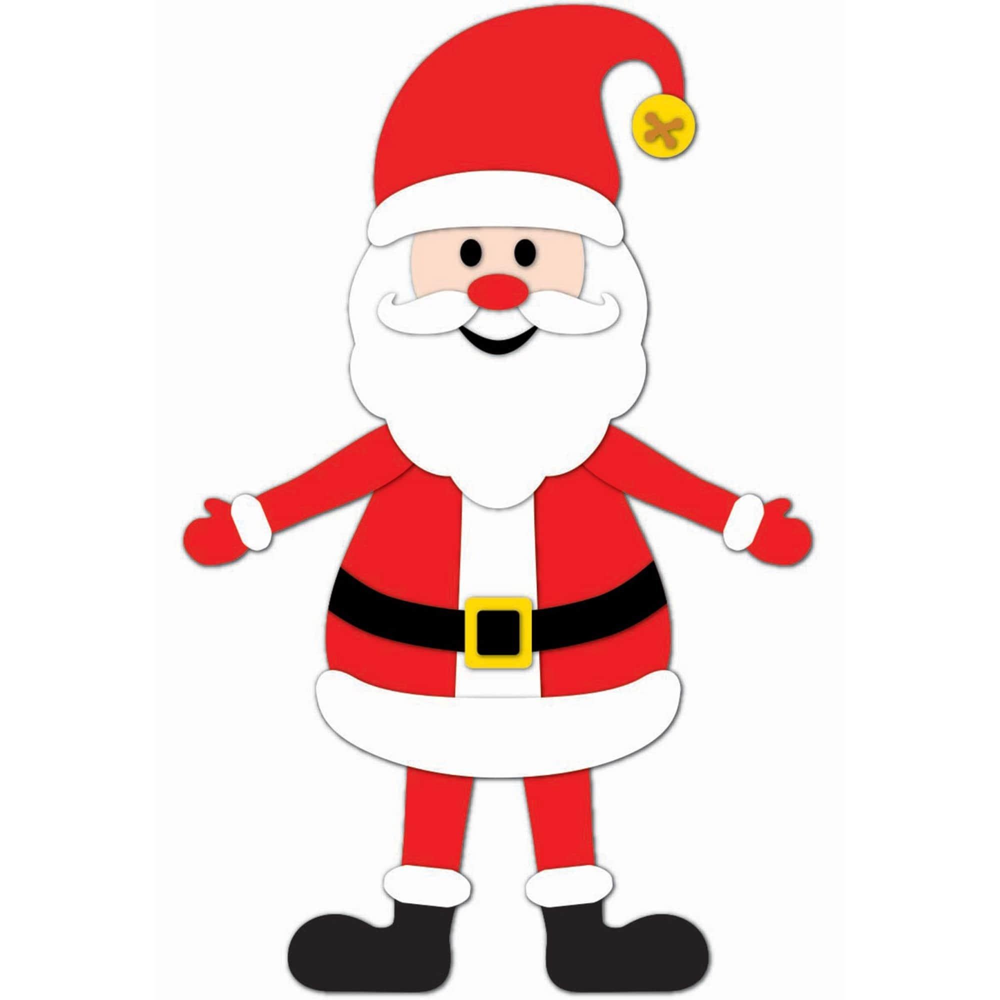 Jointed Felt Santa-21in
