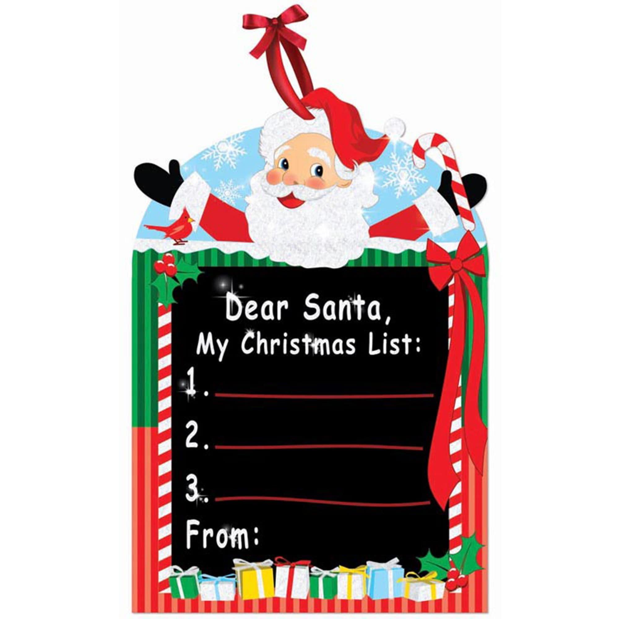 Dear Santa Chalk Board