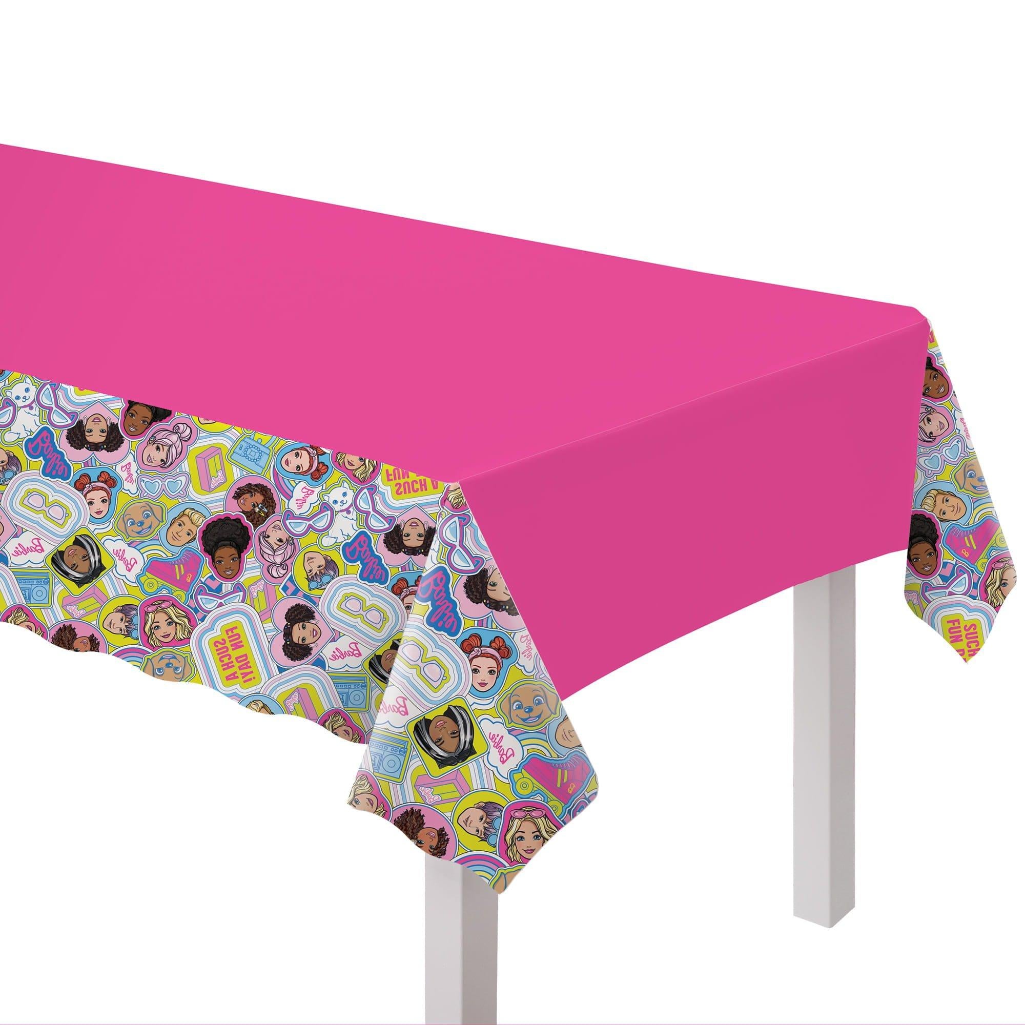 Barbie Party Plastic Table Cover, 54in x 96in