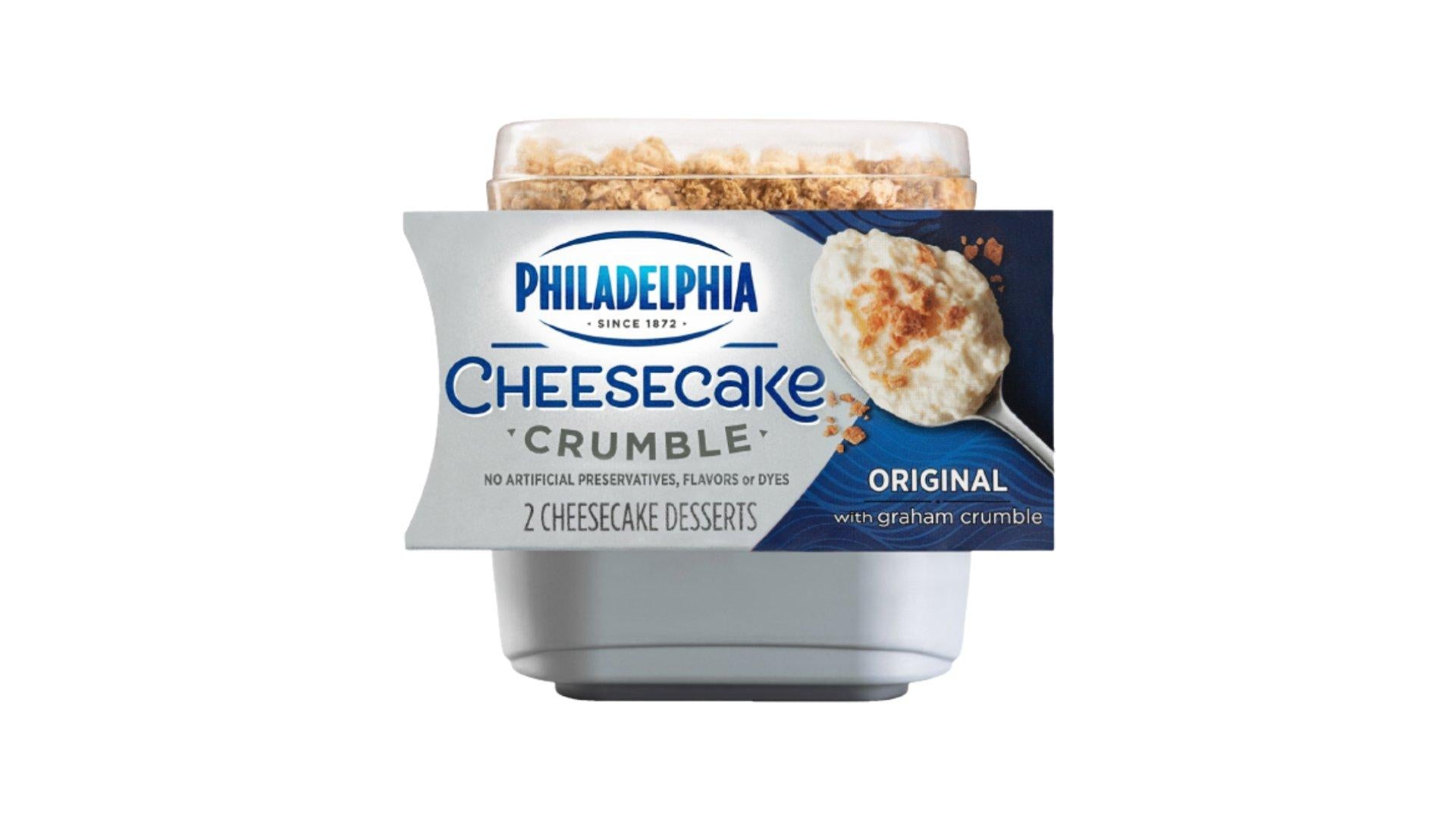 Philadelphia Cheesecake Original with Graham Crumble Dessert (3.3 oz x 2 ct)