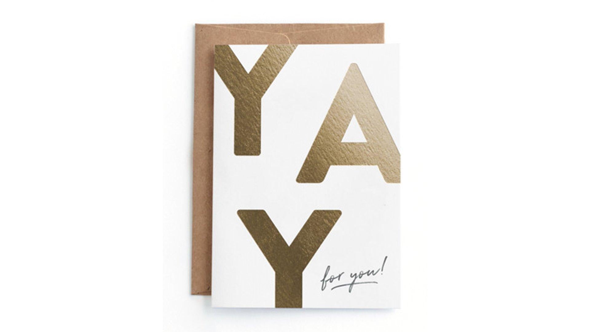 Minted Yay For You! Congrats Card