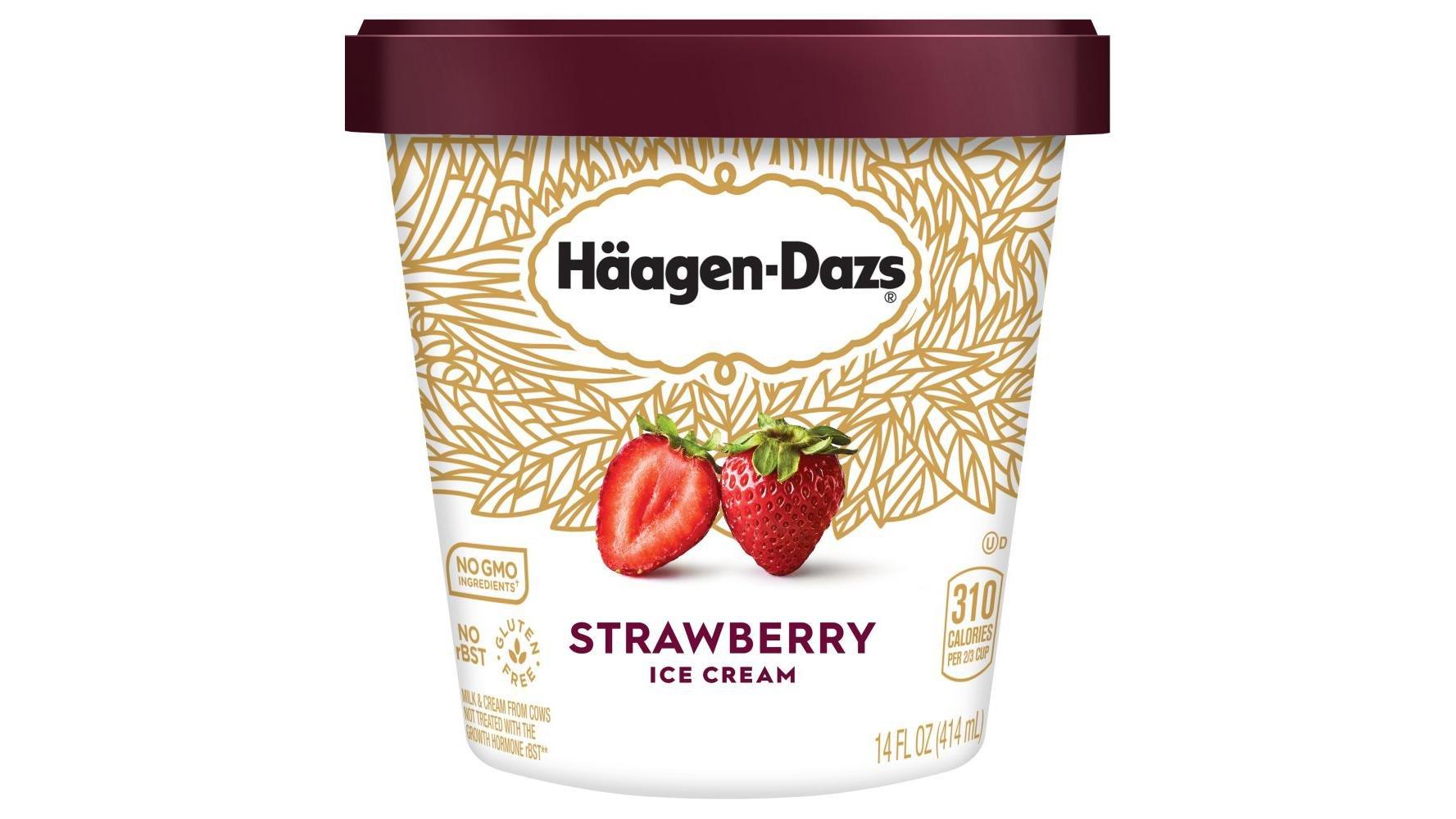 Haagen-Dazs Ice Cream Strawberry (14 oz)
