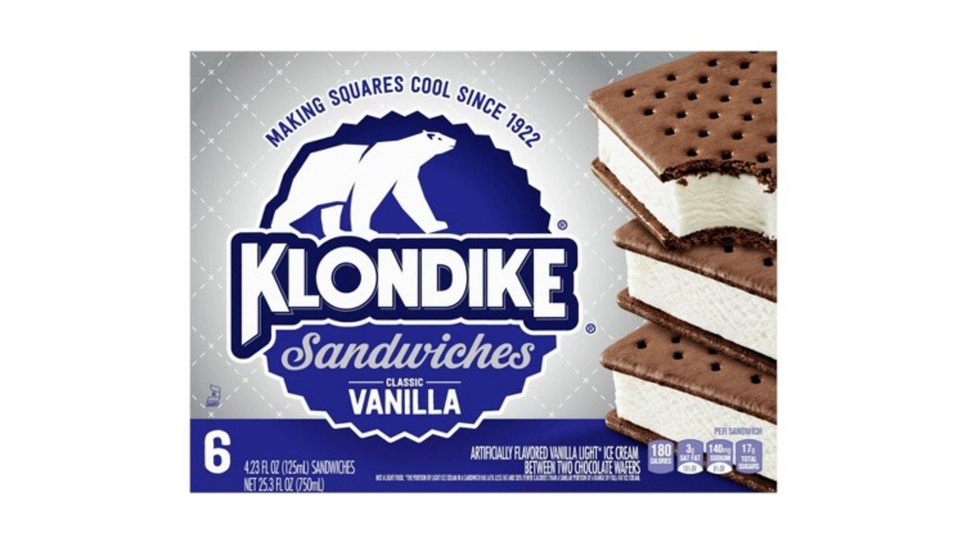 Klondike Ice Cream Sandwich Classic Vanilla (4.23 oz x 6 ct)