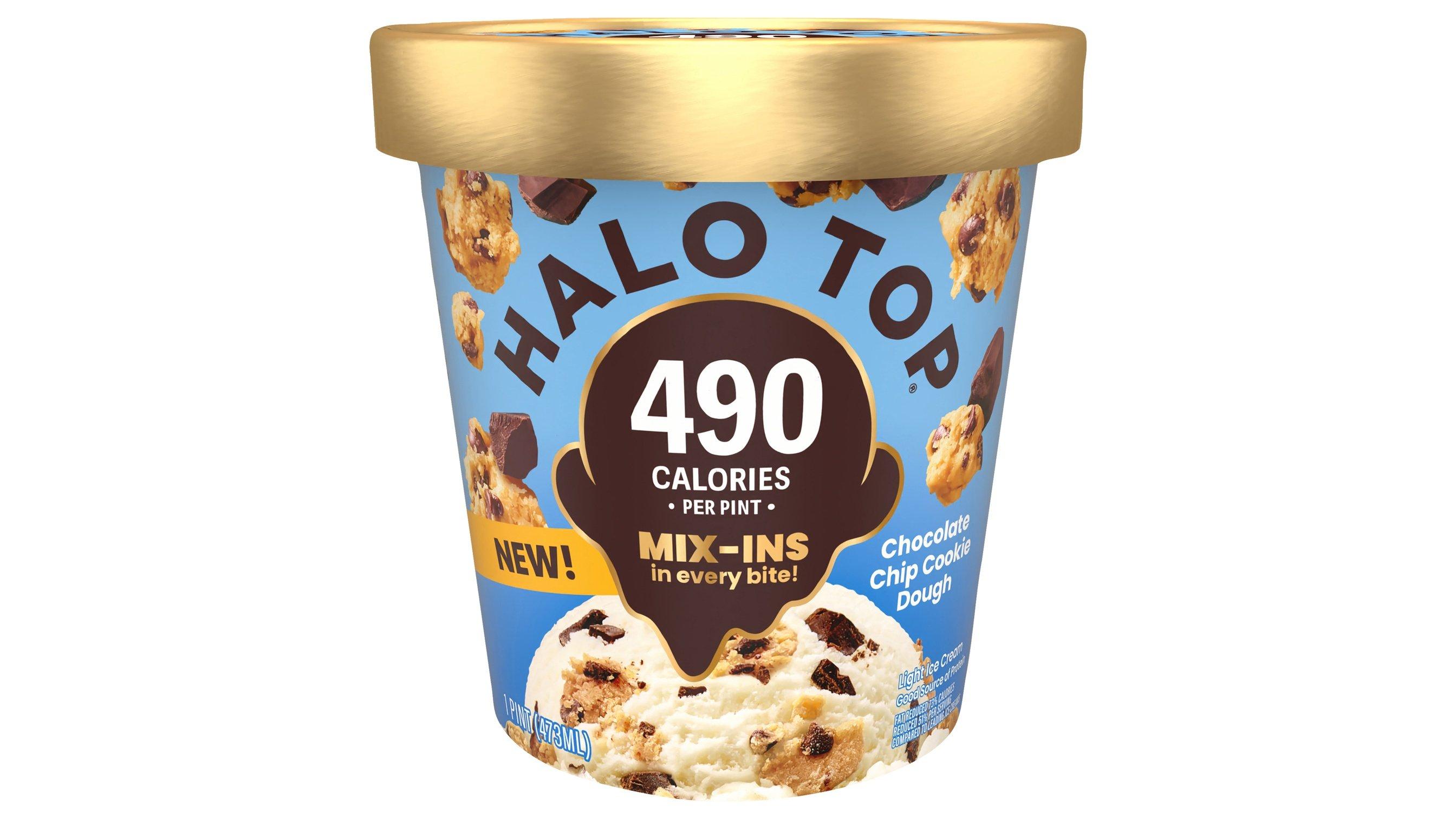 Halo Top Light Chocolate Cookie Dough Ice Cream (1 pt)