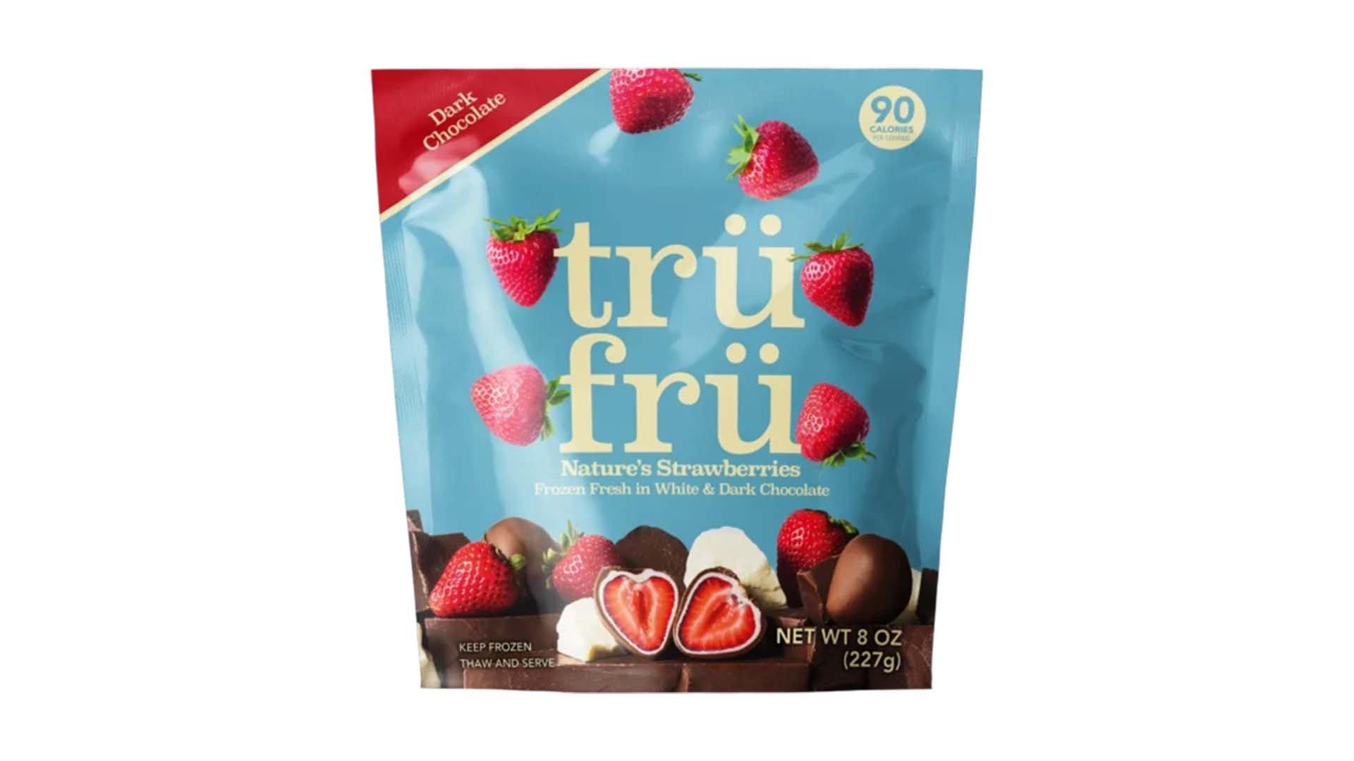 Tru Fru White & Dark Chocolate Frozen Strawberries (8 oz)