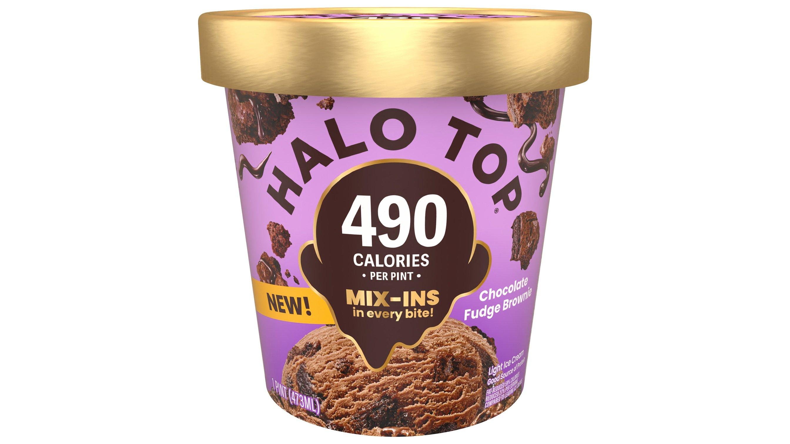 Halo Top Light Chocolate Fudge Brownie Ice Cream (1 pt)