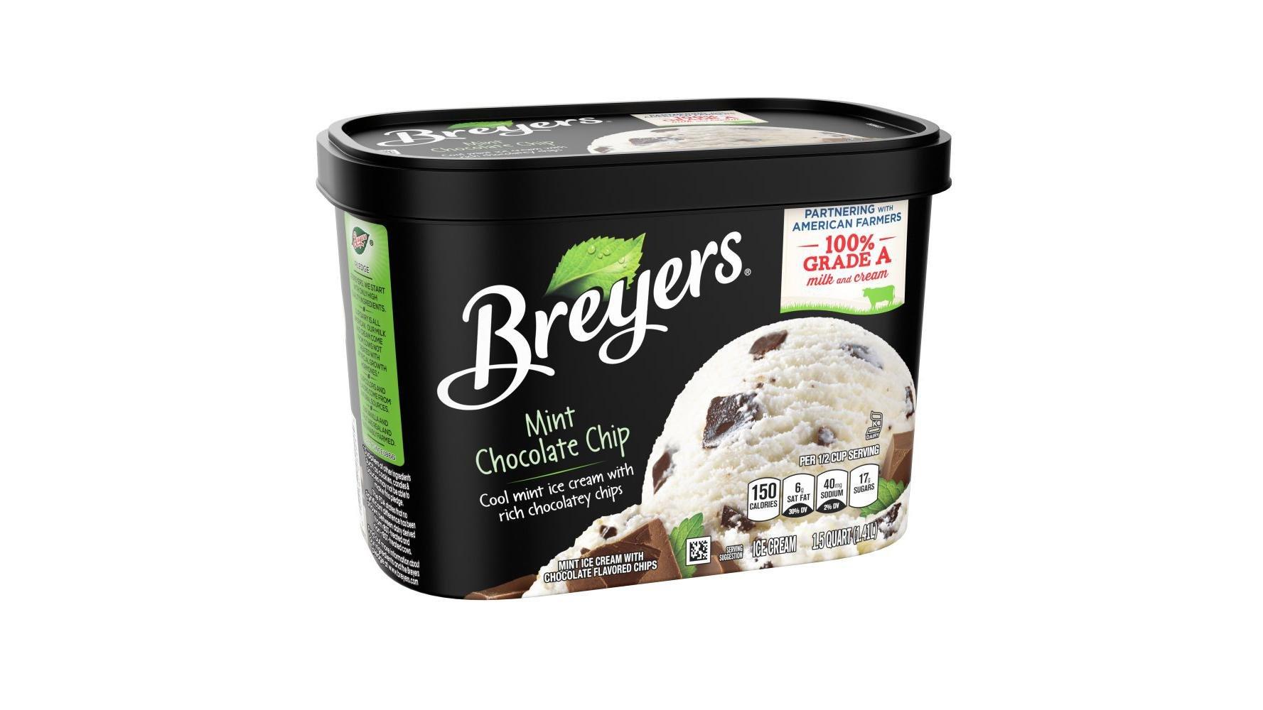 Breyers Ice Cream Mint Chocolate Chip (1.5 qt)