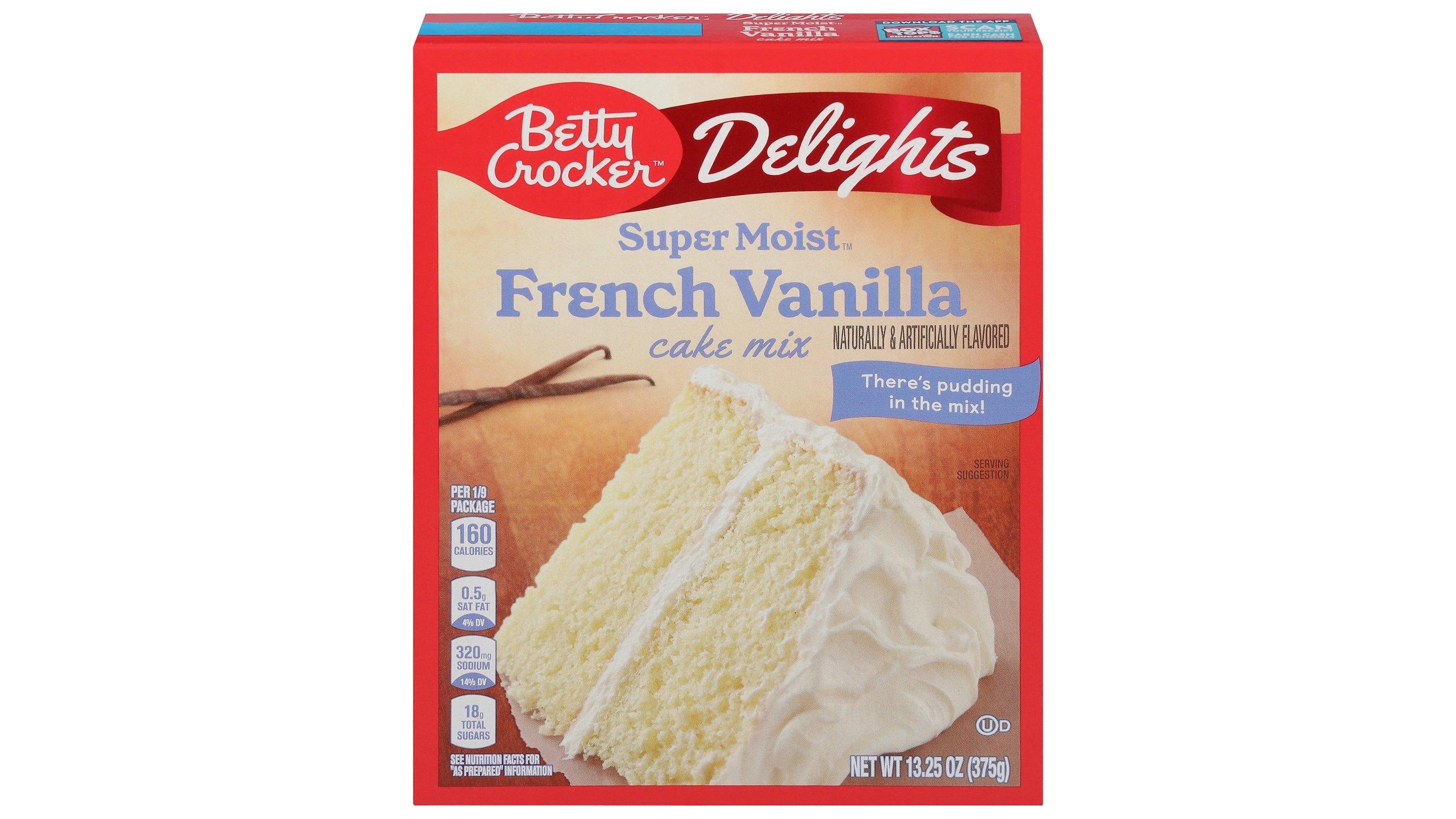 Betty Crocker Delights Super Moist French Vanilla Cake Mix (13.25 oz)