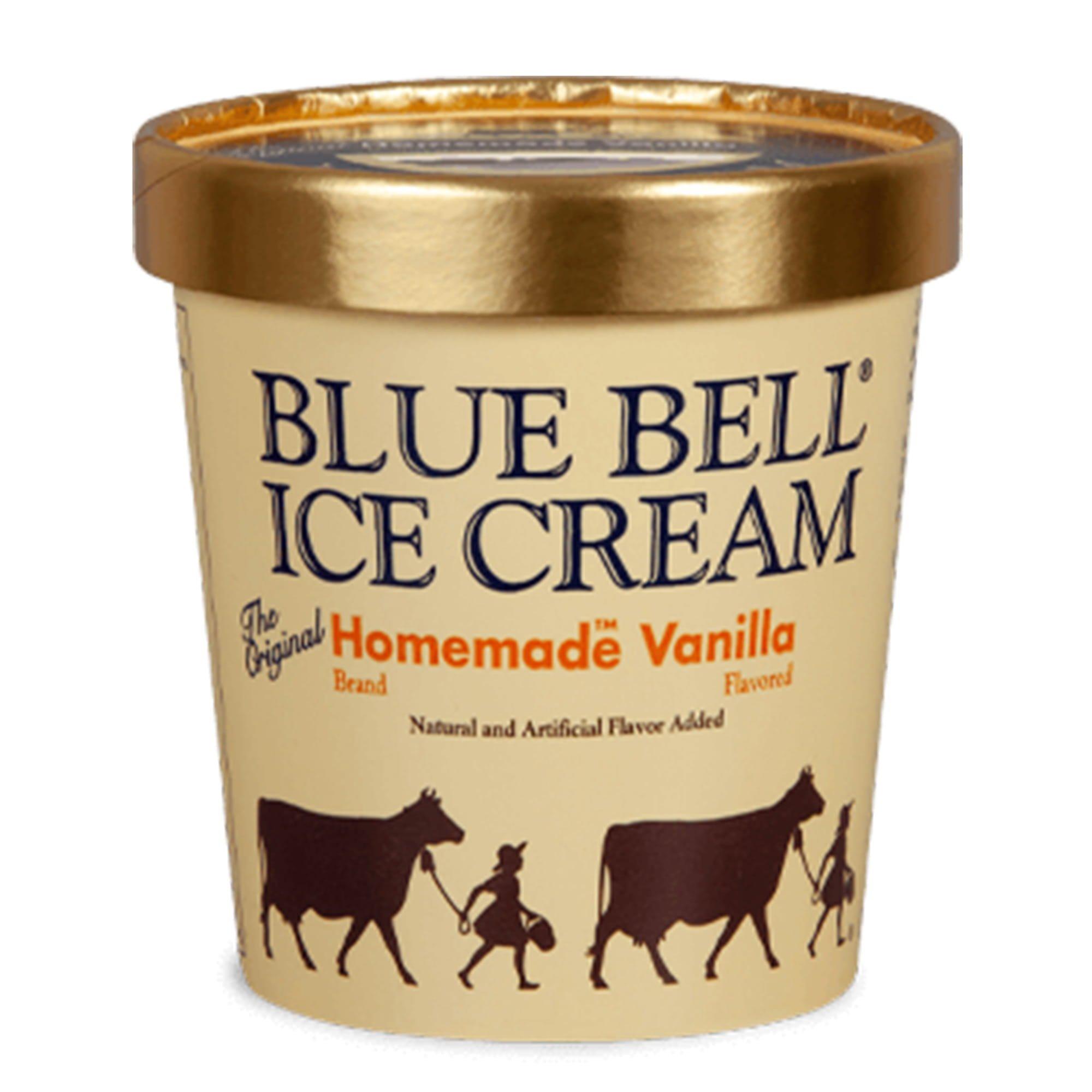 Blue Bell Ice Cream Homemade Vanilla (1 pt)