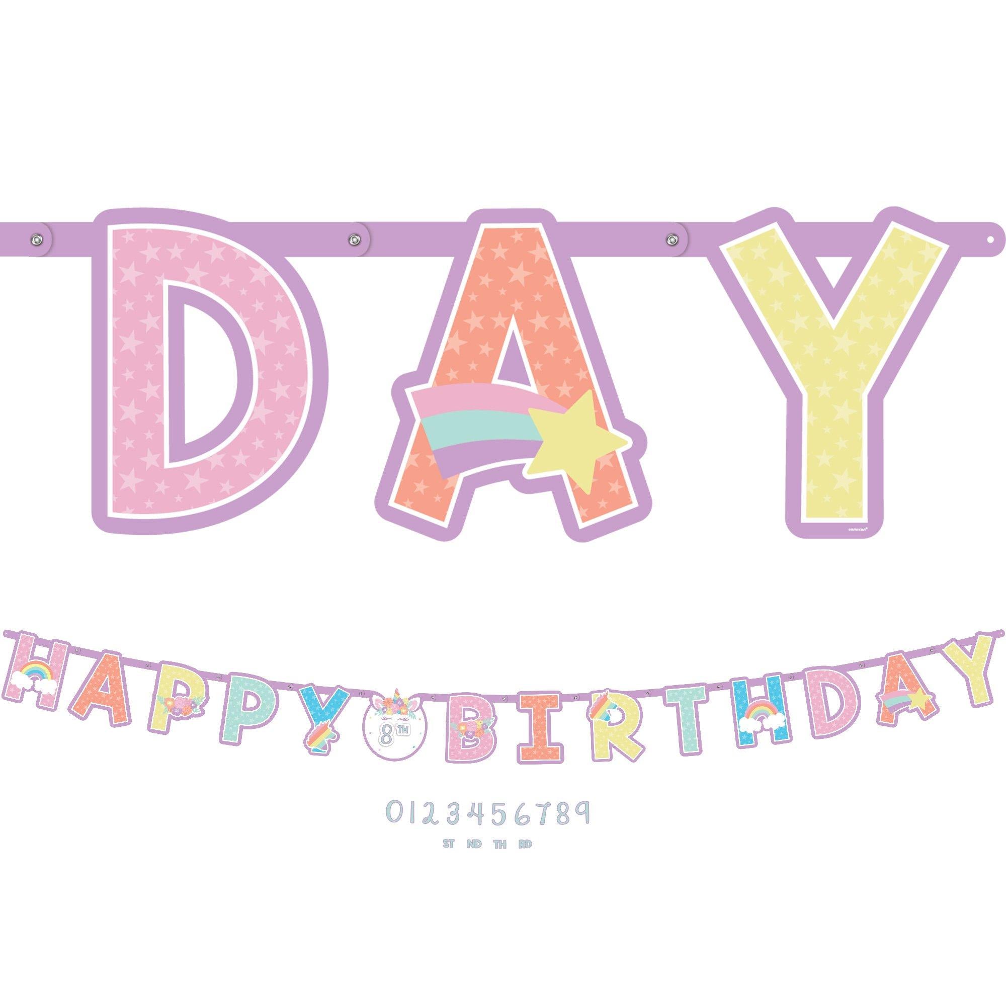 Unicorn Birthday Banner