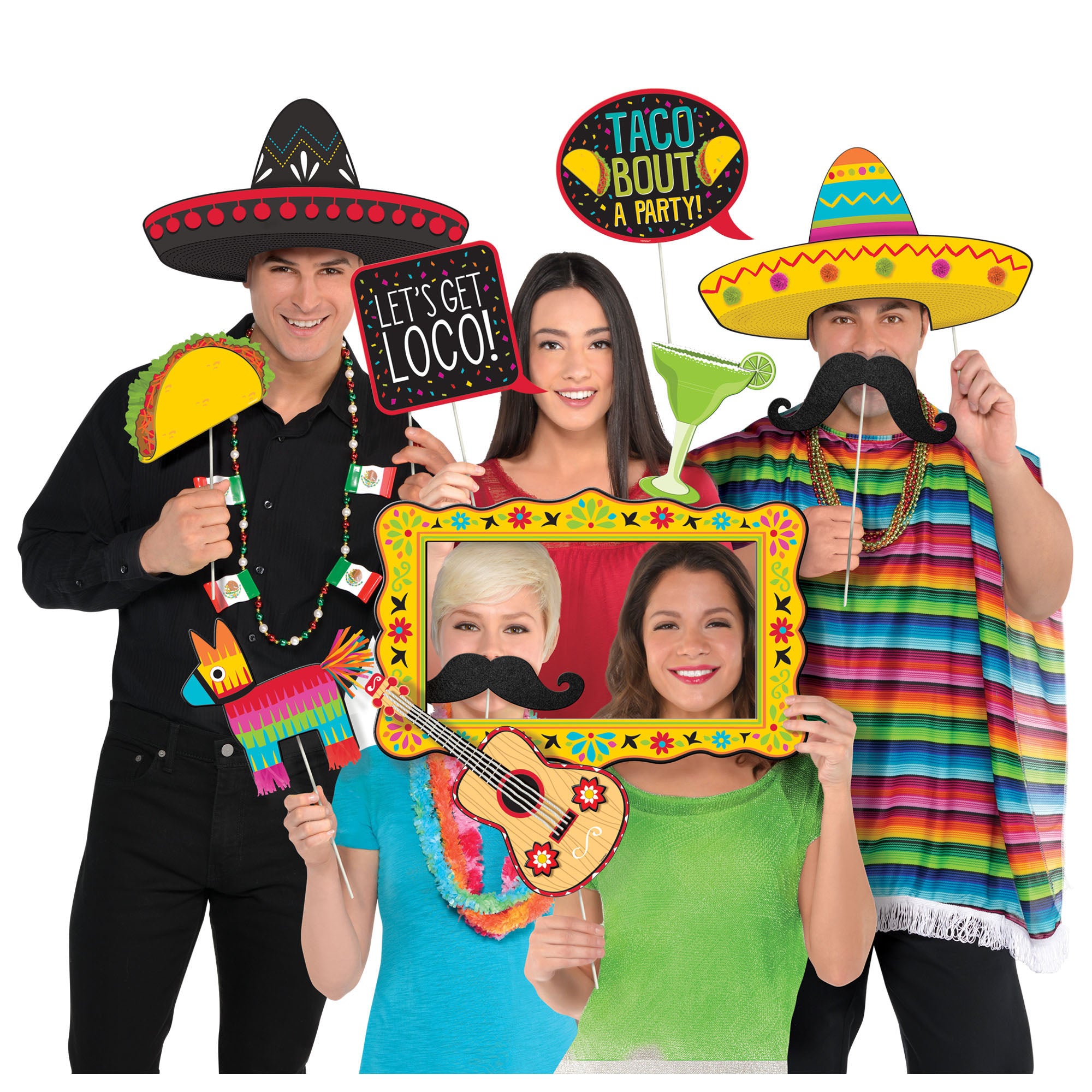 Jumbo Fiesta Photo Booth Props 12ct