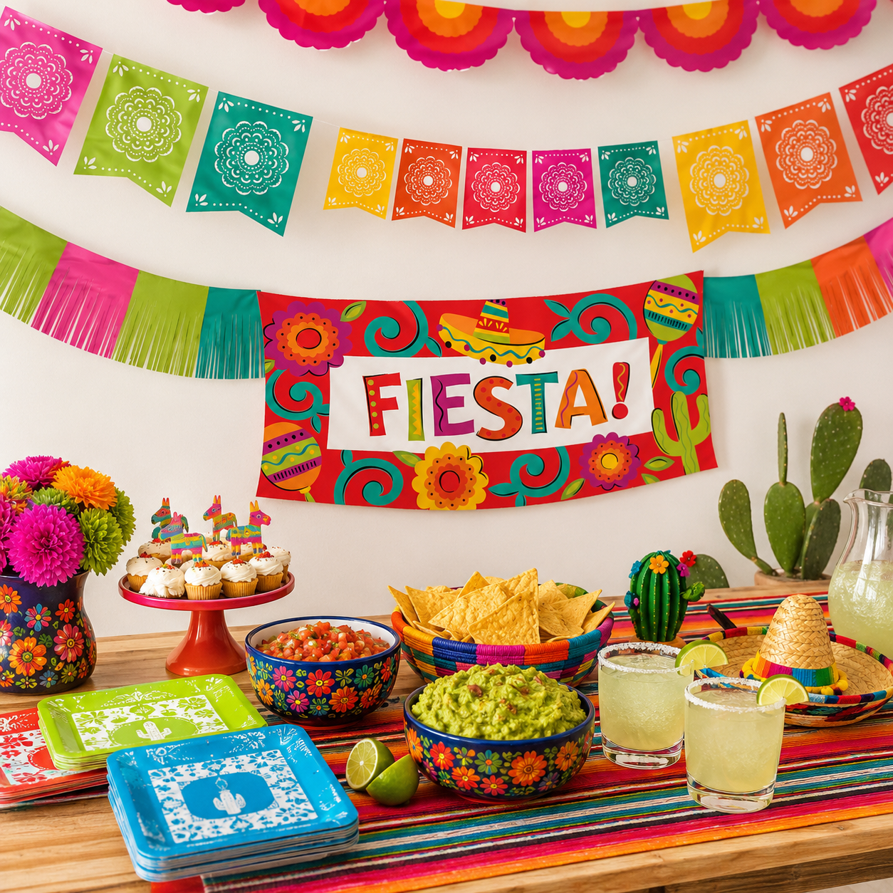 Fiesta Viva La Party Decorating Kit 4pc