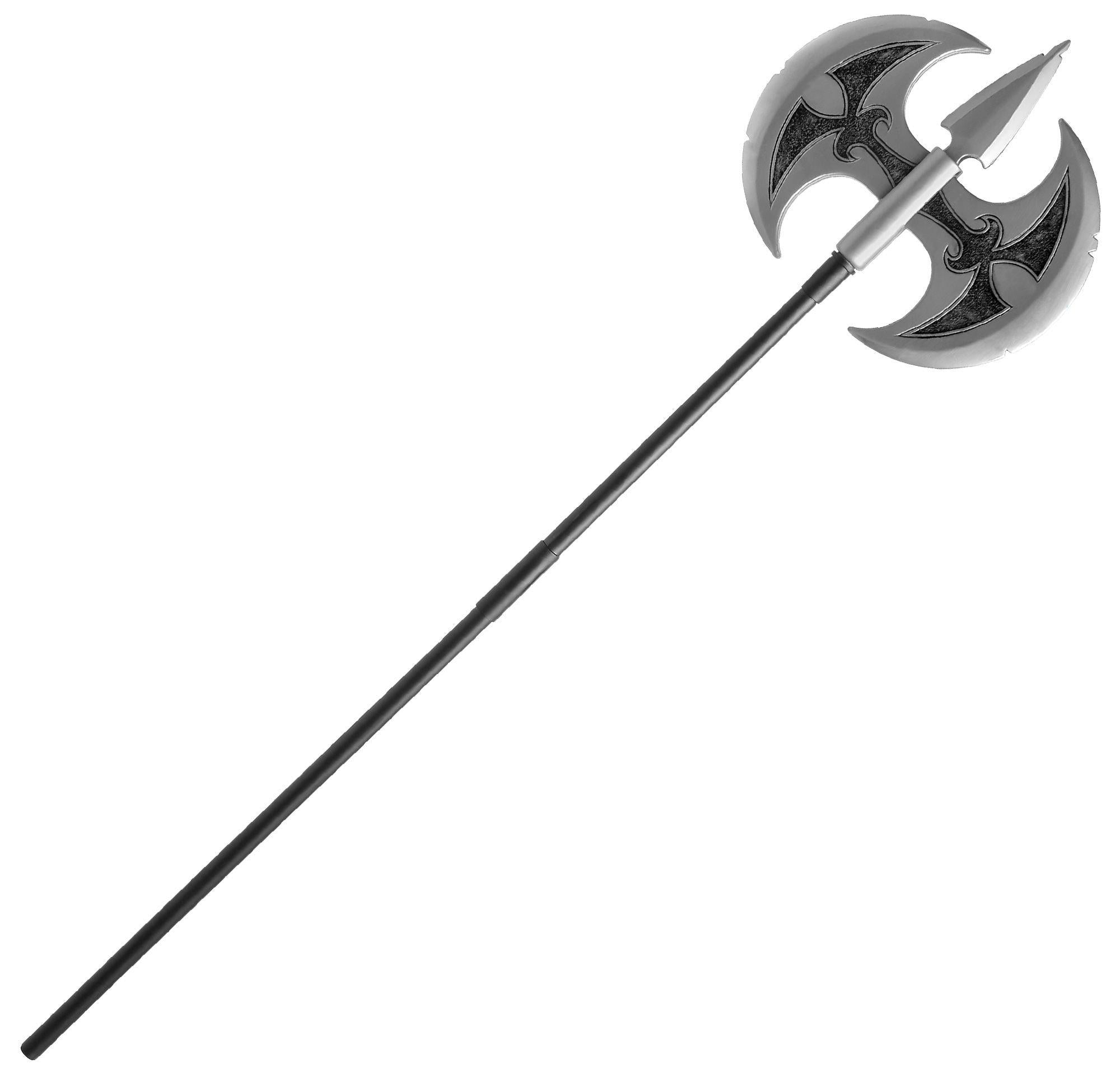Silver Double-Bladed Axe