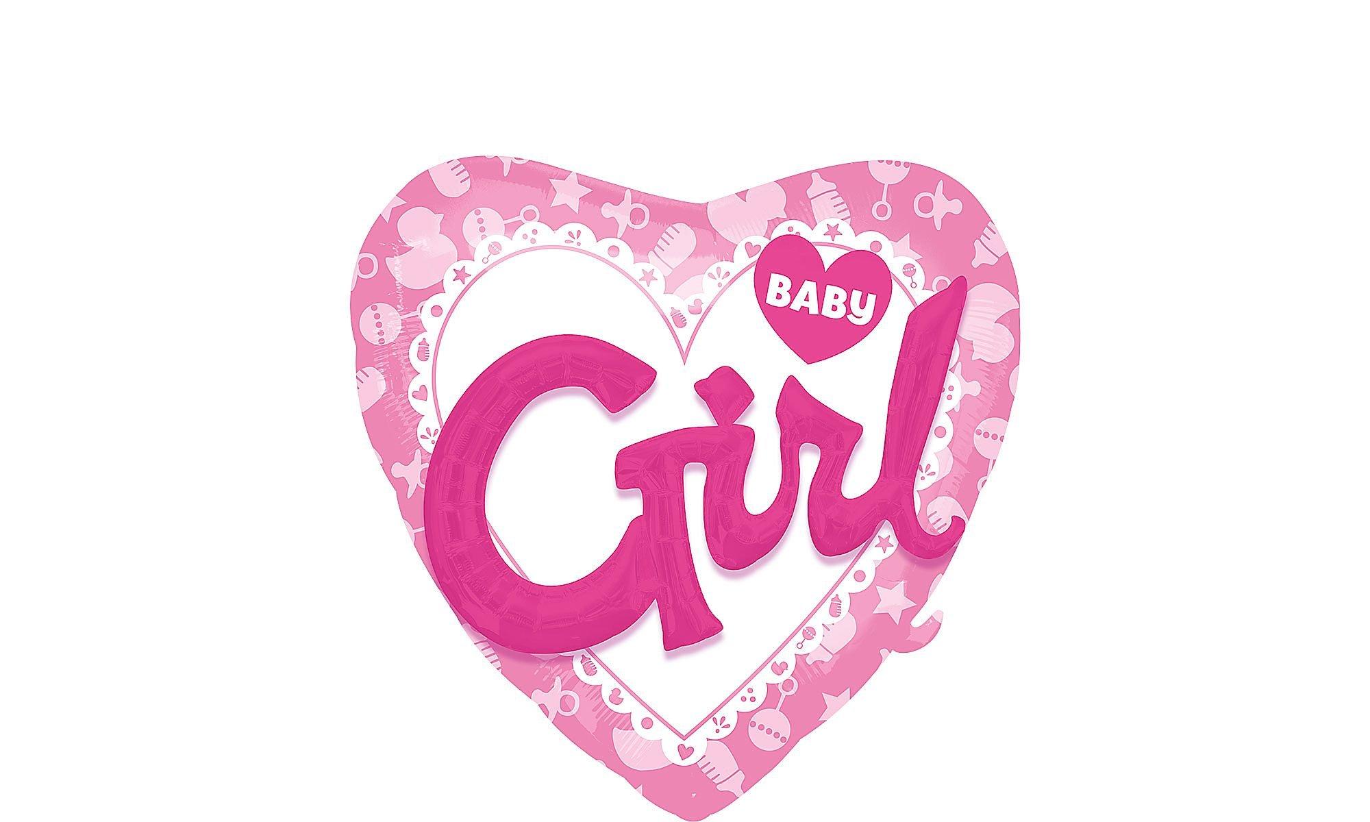Girl Baby Shower Balloon - 3D Celebrate 36in