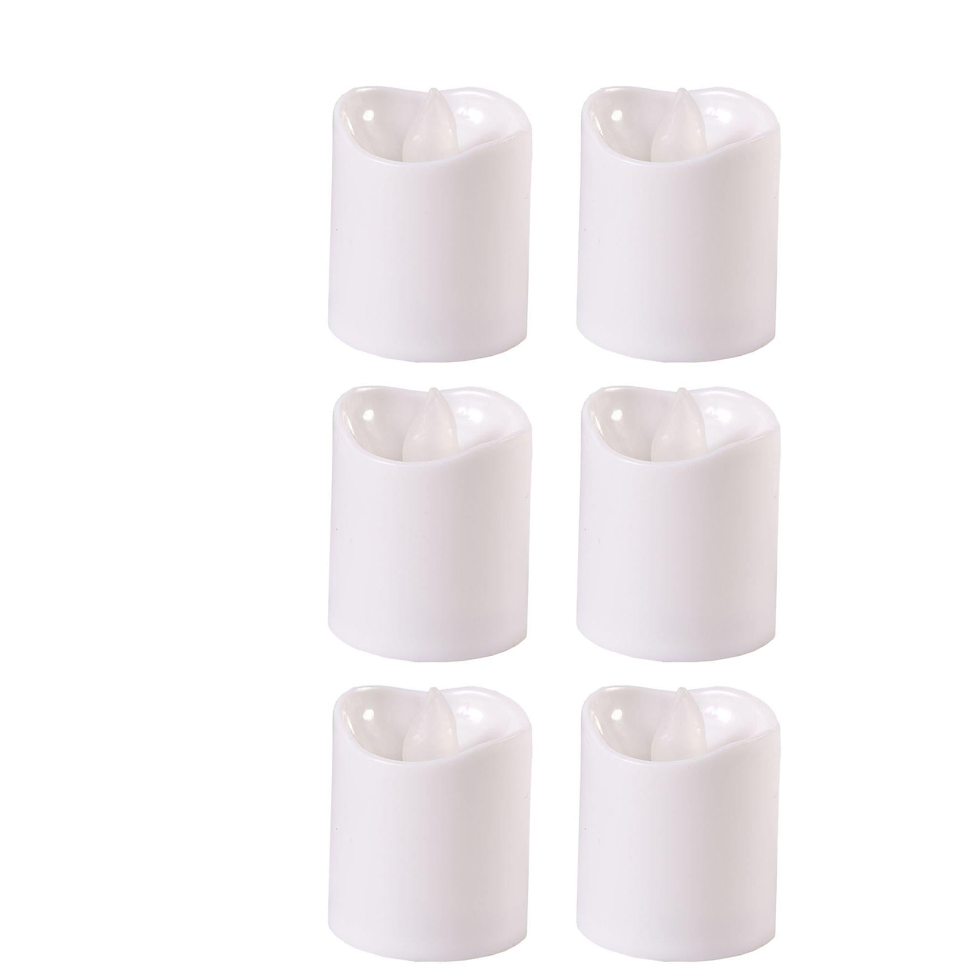 White Votive Flameless LED Candles 6ct