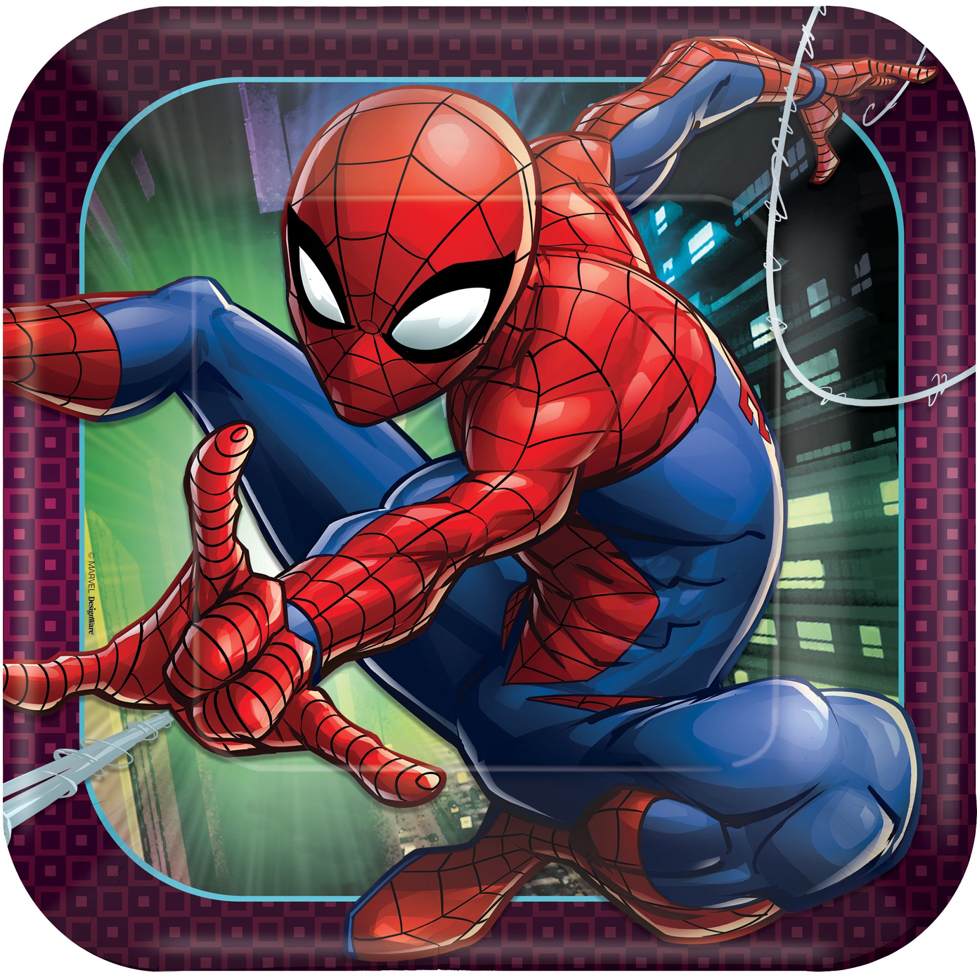 Spider-Man Webbed Wonder Lunch Plates 8ct
