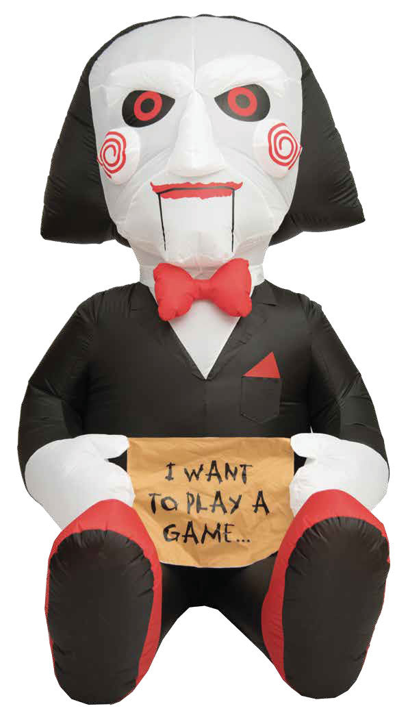 7 Foot Saw Billy Jigsaw Light Up Halloween Inflatable Lawn Decoration