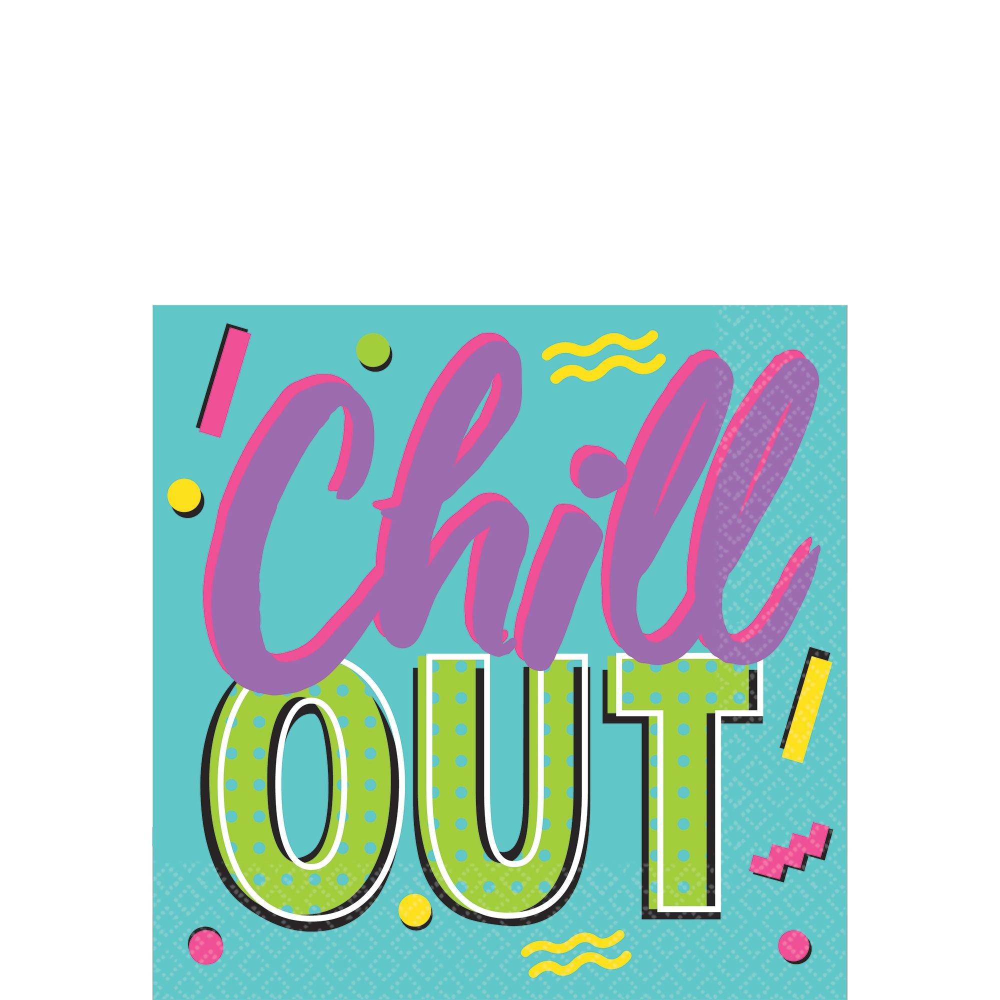 Awesome 80s Beverage Napkins 16ct