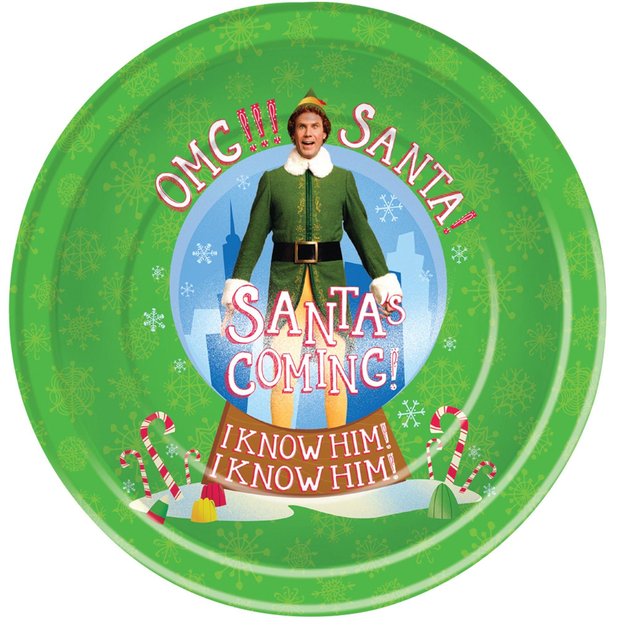Elf Paper Lunch Plates, 9in, 8ct