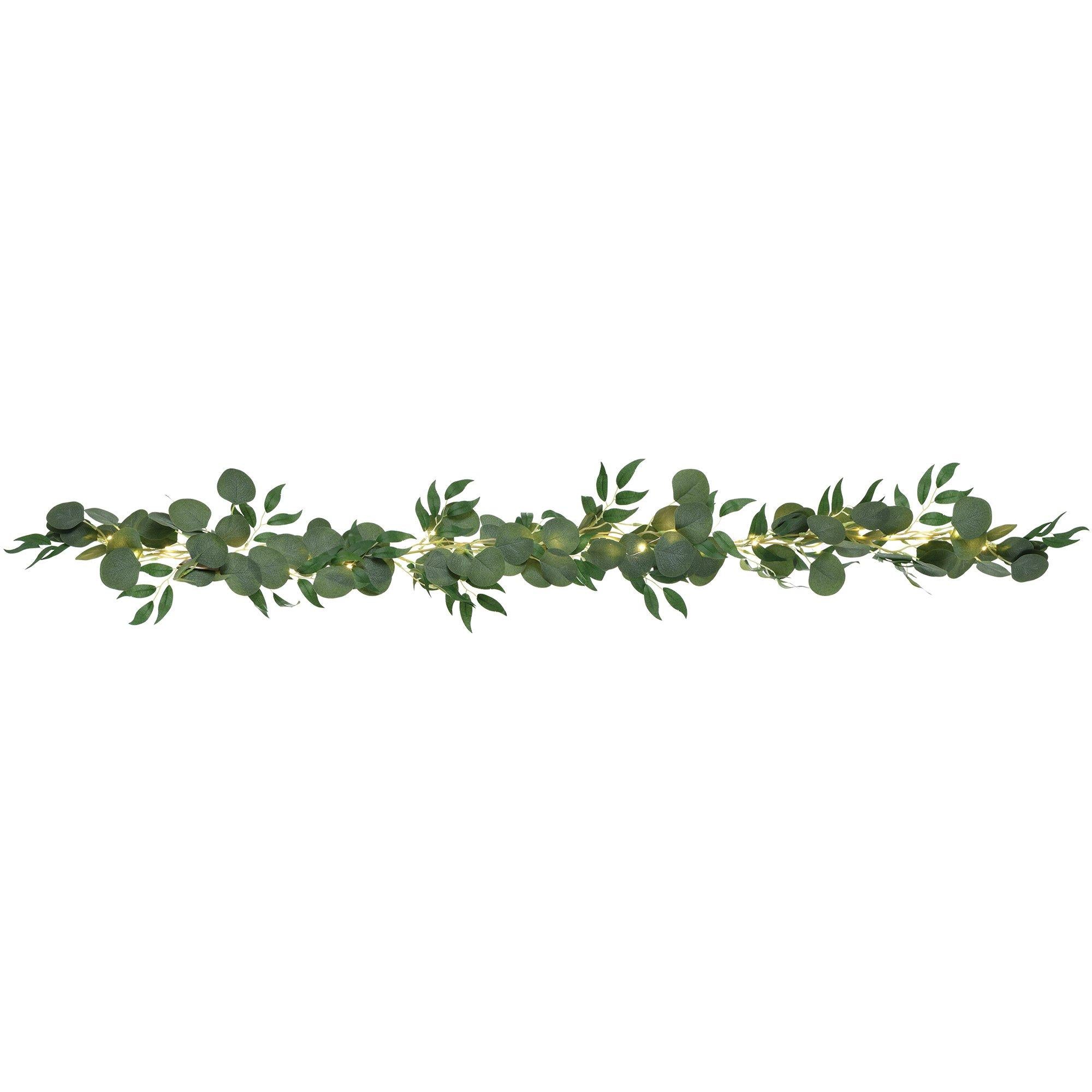 Light-Up Leaf Garland, 6ft