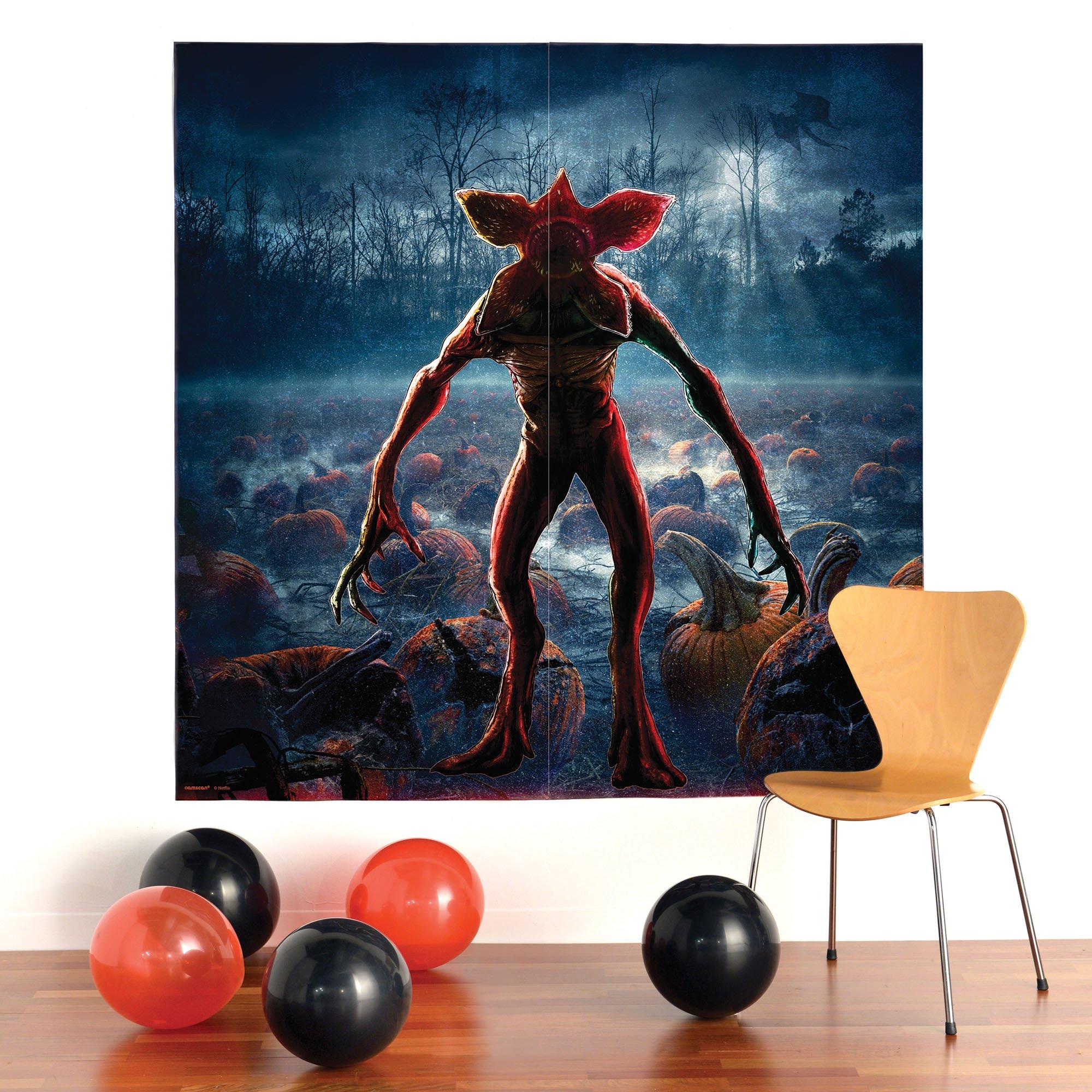 The Demogorgon Plastic Scene Setter, 65in x 65in - Stranger Things