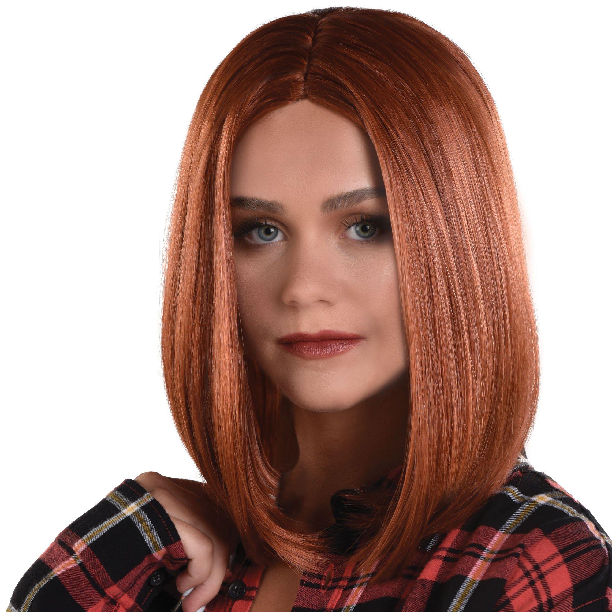 Auburn Red Long Bob Wig