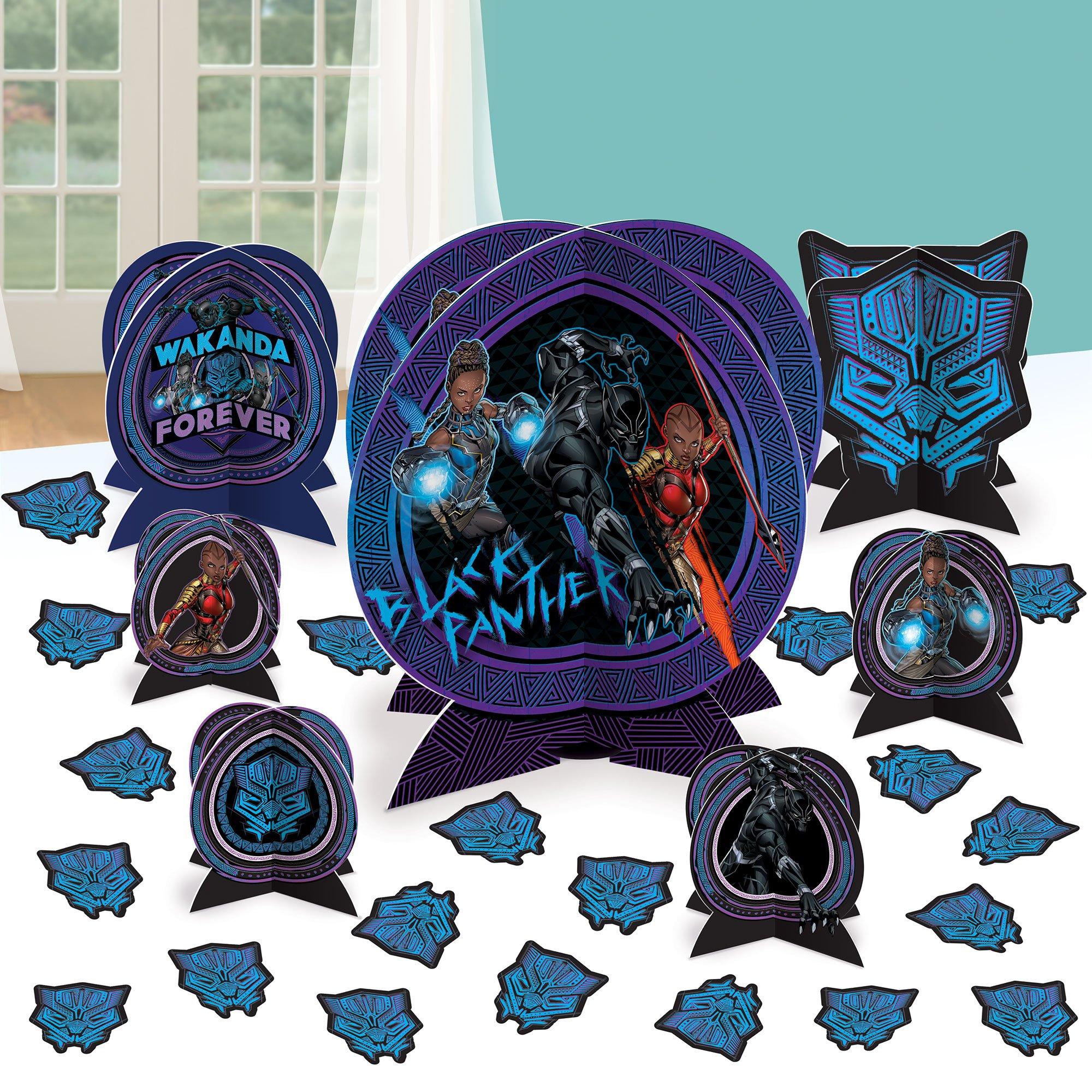 Black Panther Wakanda Forever Cardstock Table Centerpiece Kit