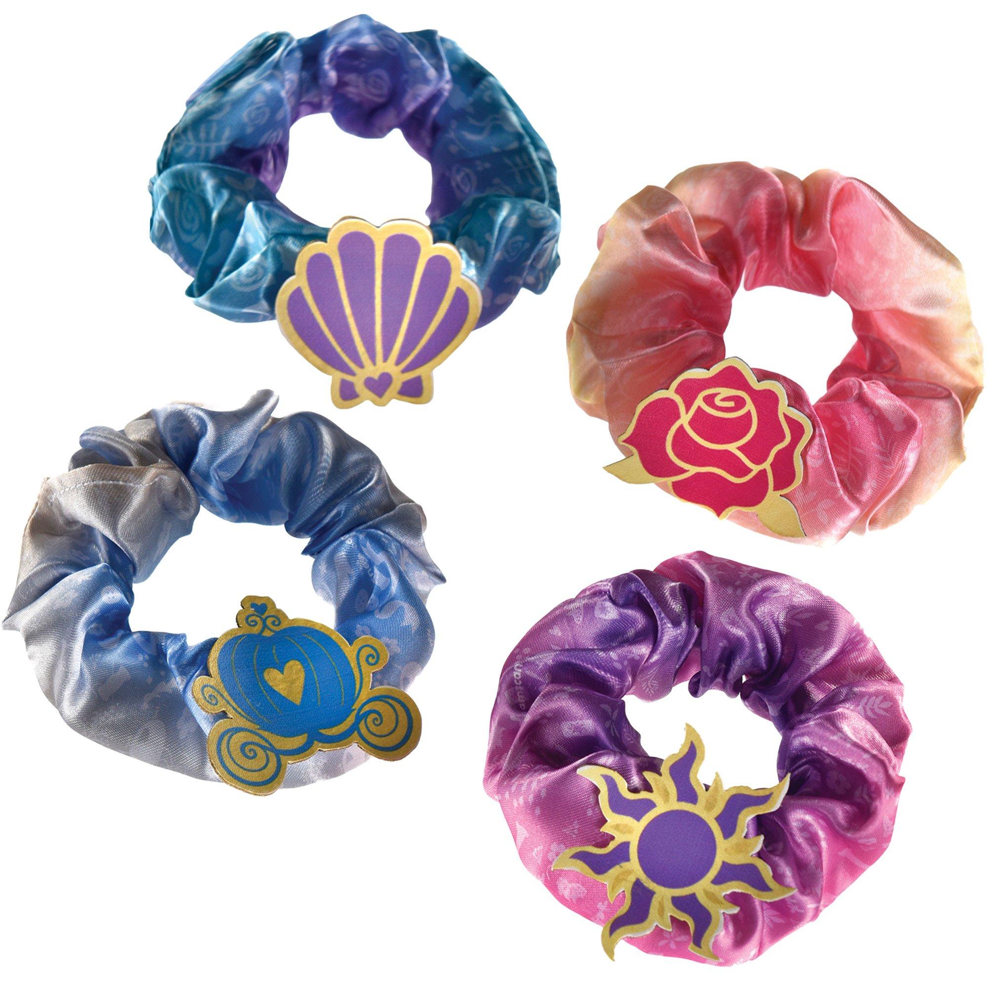 Disney Princess Hair Scrunchies, 4pc