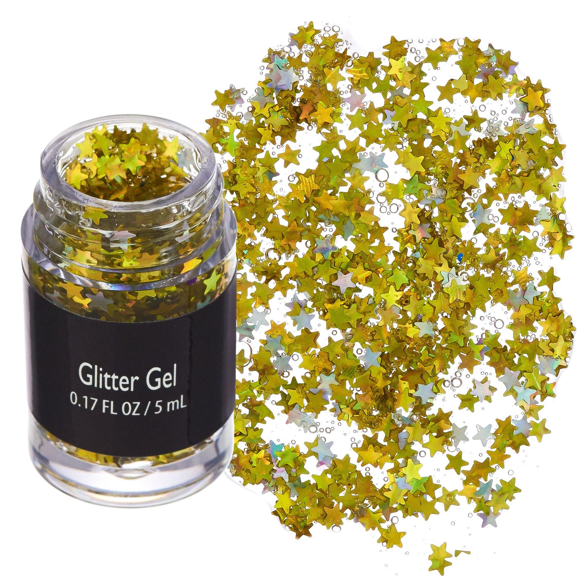 Gold Star Glitter Gel, 0.17oz