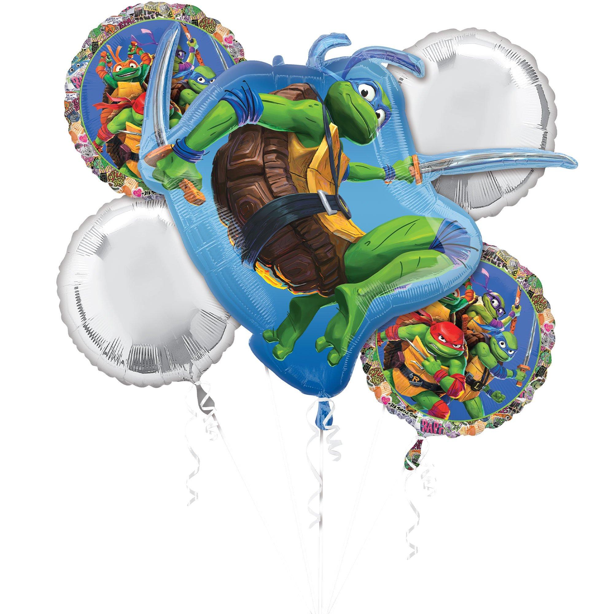 Teenage Mutant Ninja Turtles Foil Balloon Bouquet, 5pc