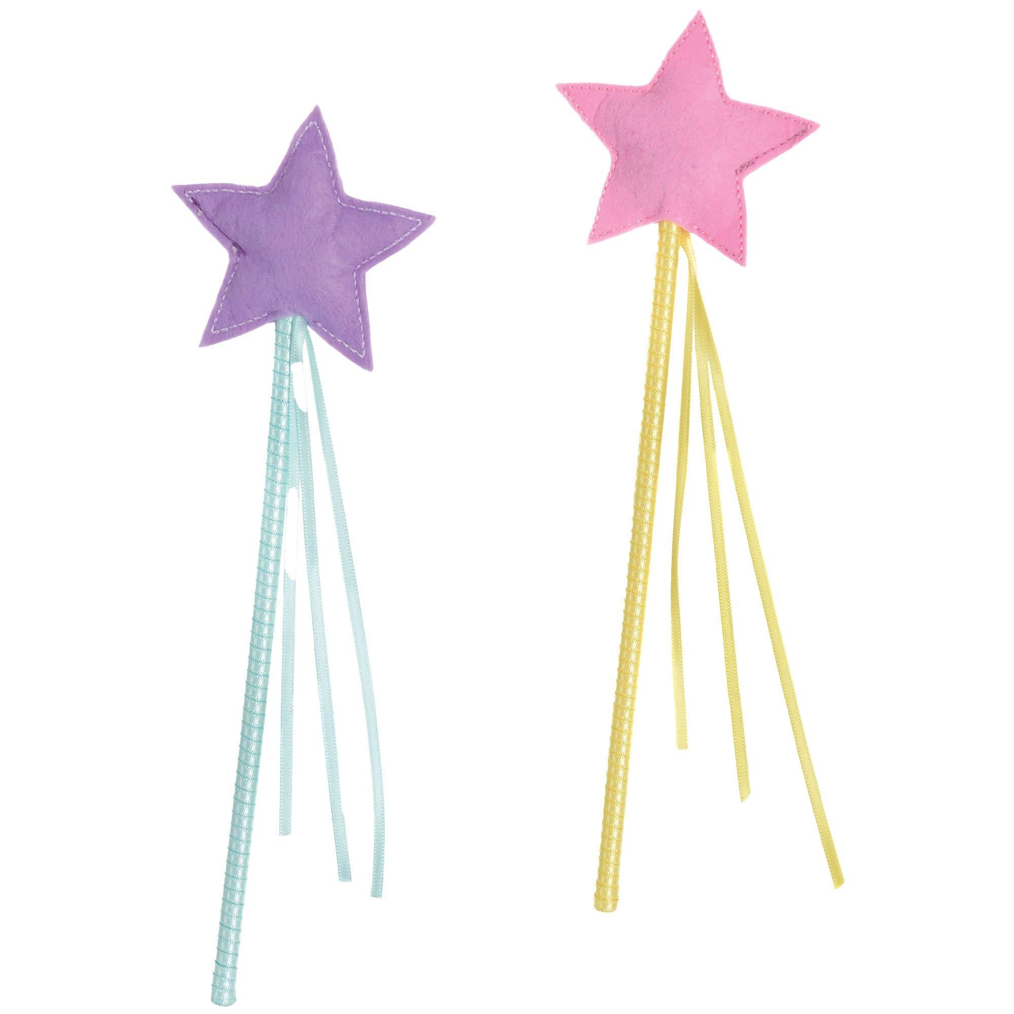 Pink & Purple Star Wands, 8ct