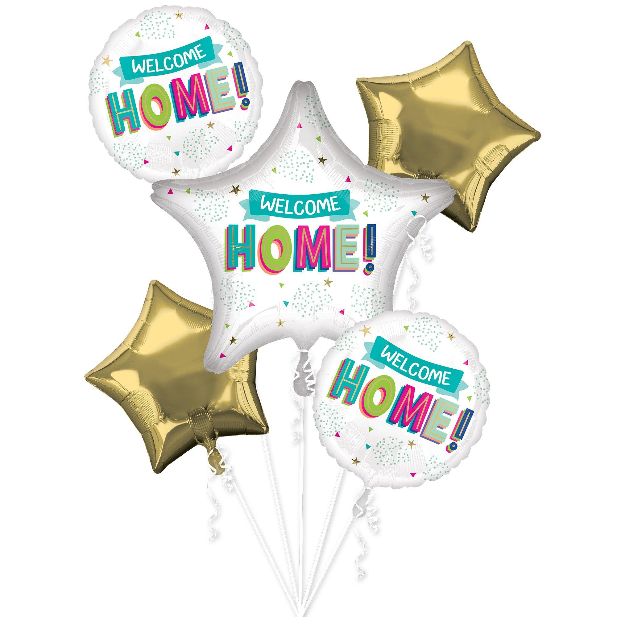Welcome Home Foil Balloon Bouquet, 5pc