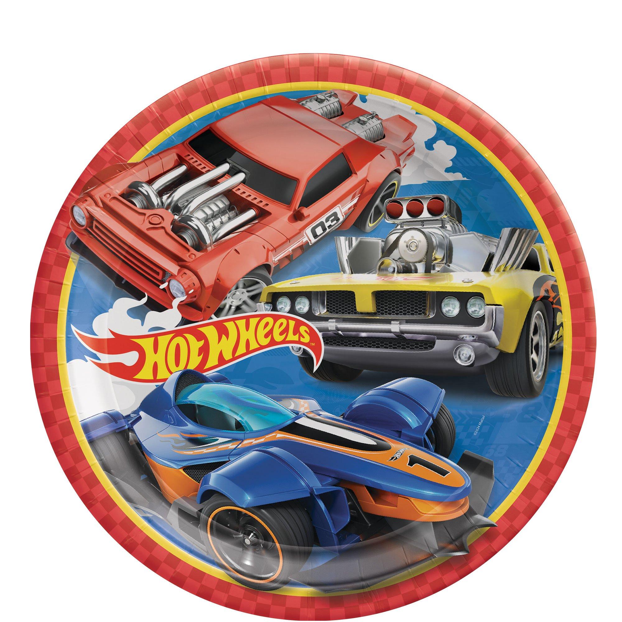 Hot Wheels Lunch Plates, 9in, 8ct