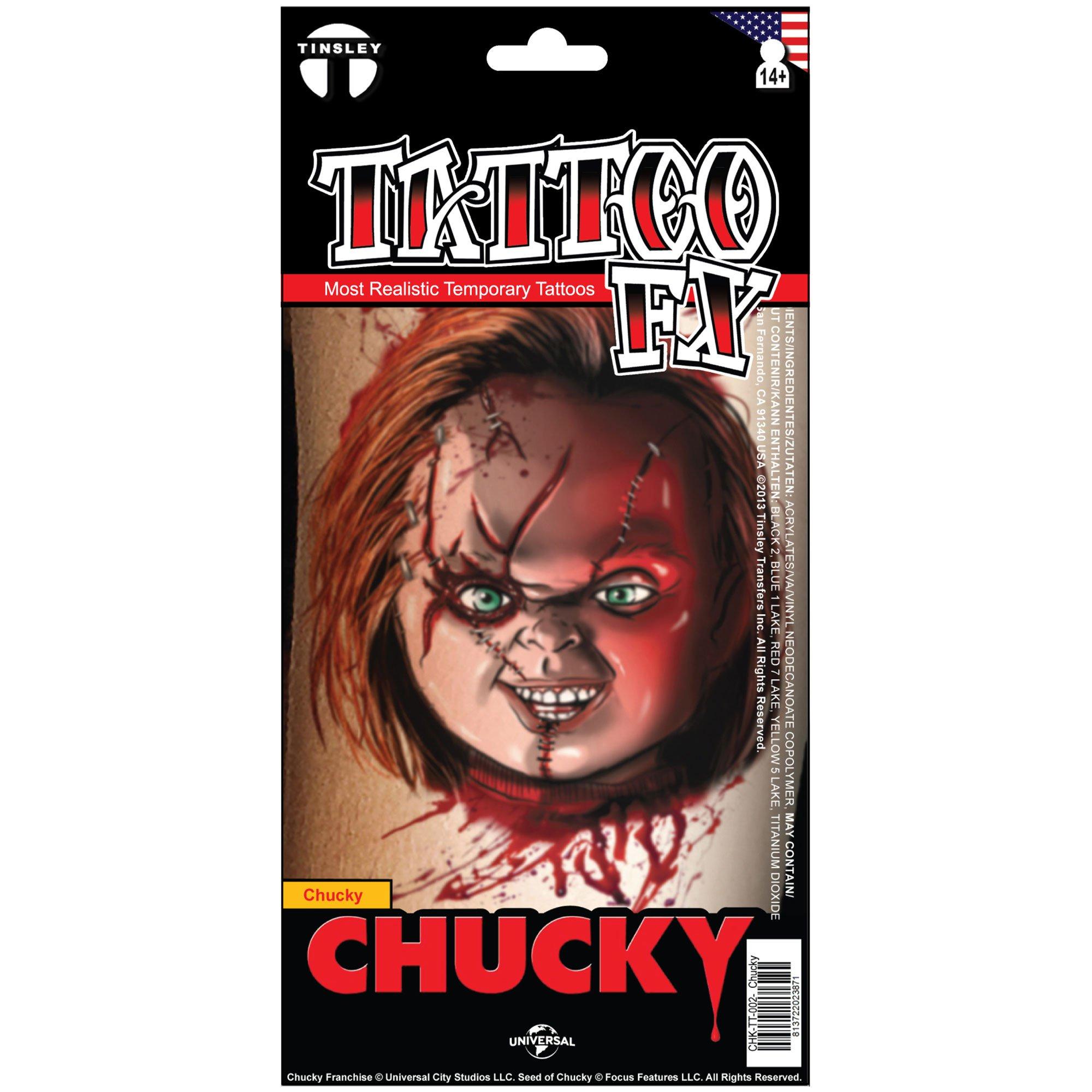 Chucky Temporary Tattoo