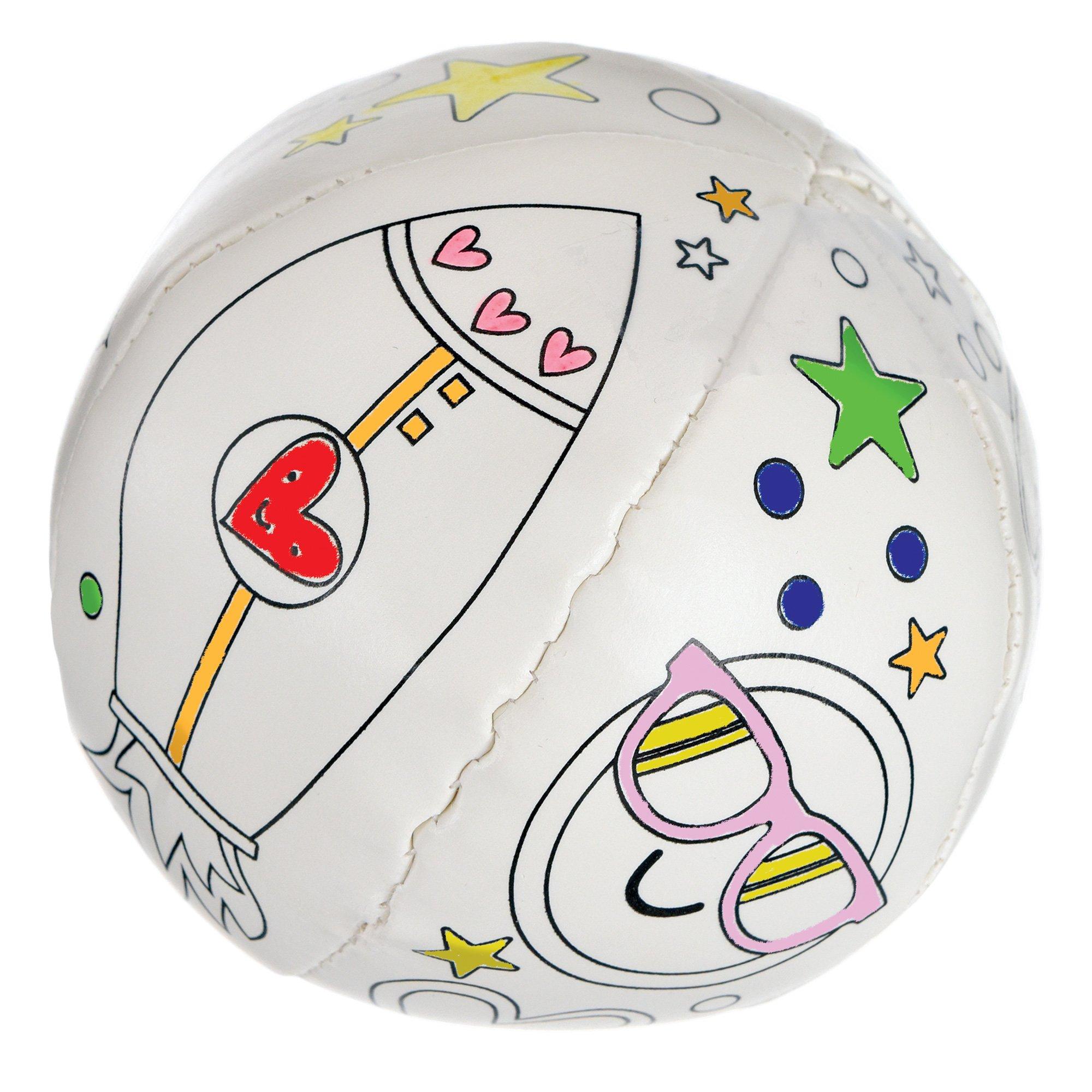 Valentine's Day Coloring Ball Favor with Markers
