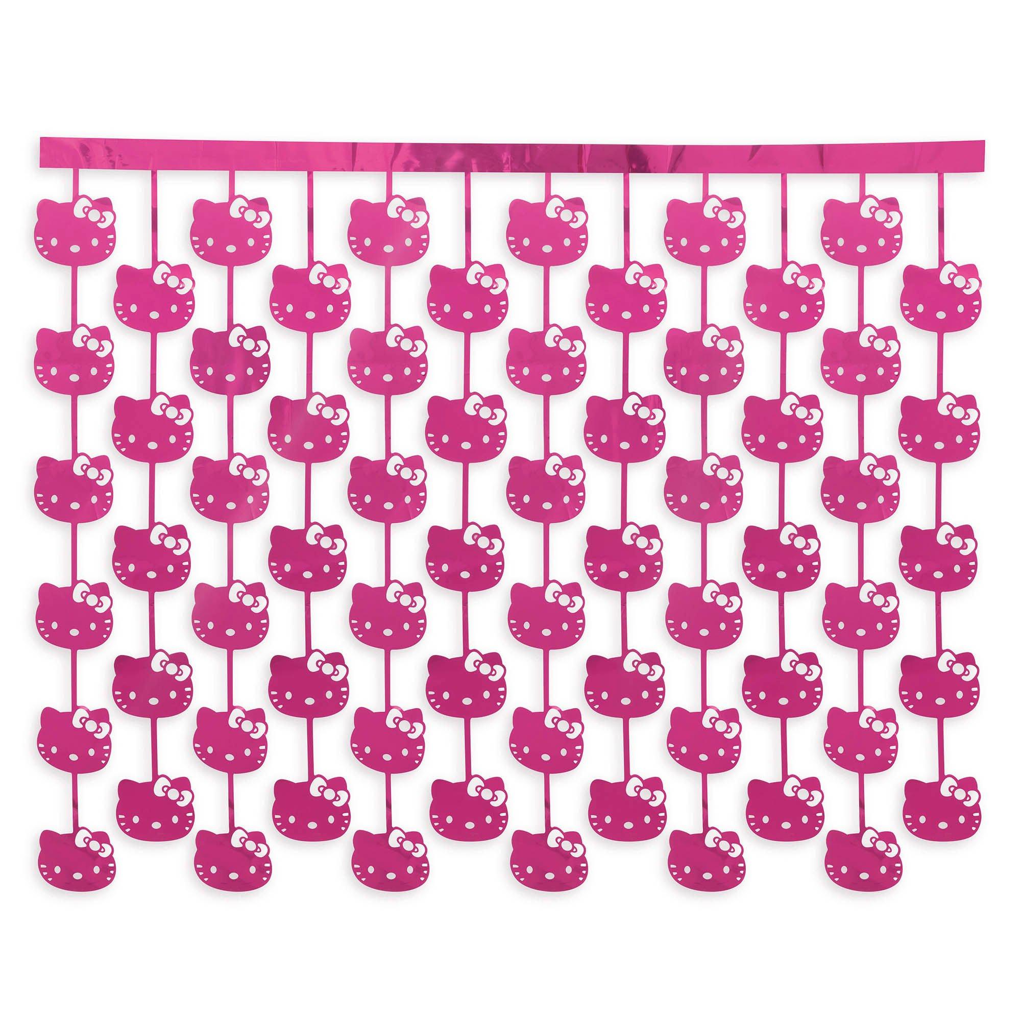 Hello Kitty Cutout Foil Curtain, 5ft x 4ft - Sanrio