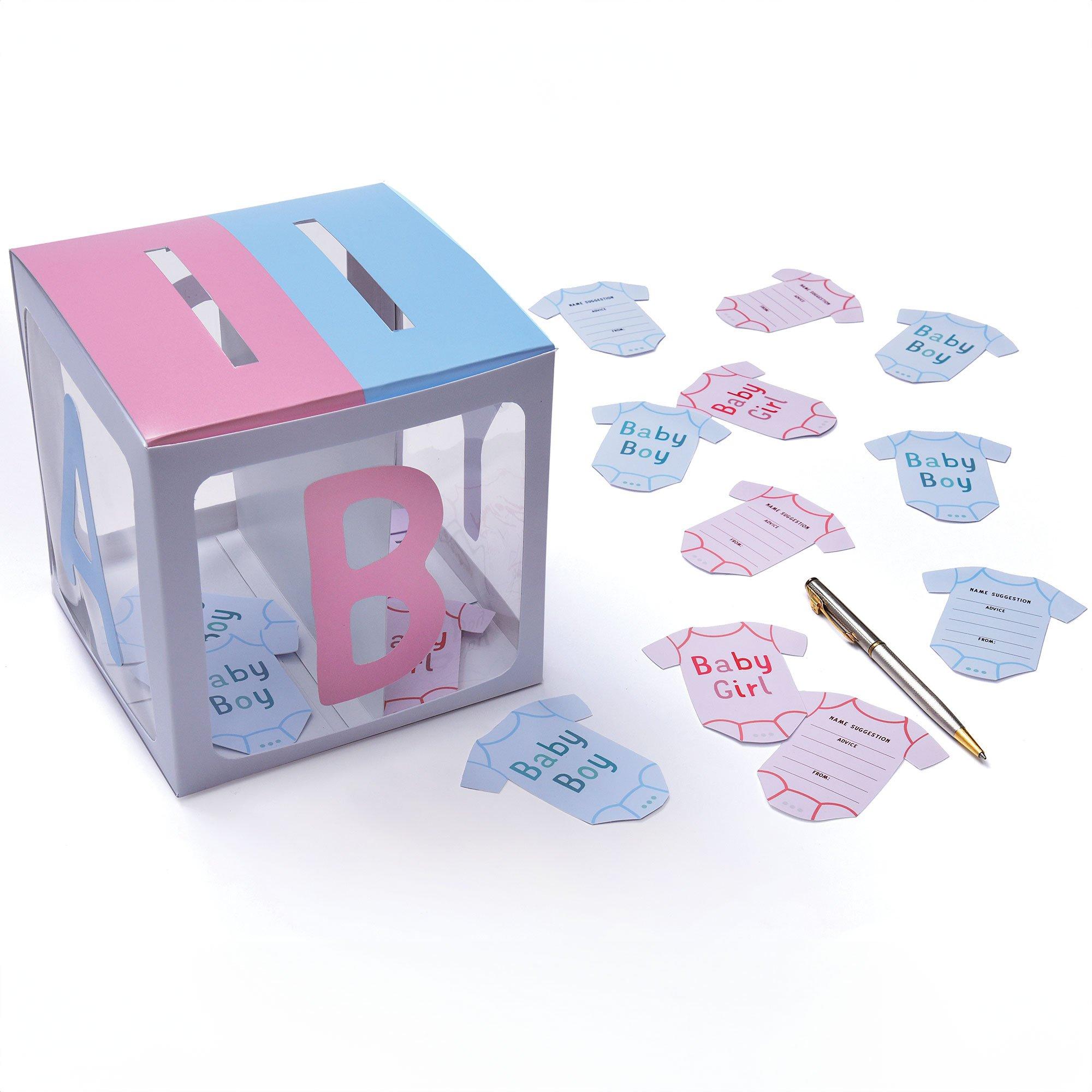 Gender Reveal Game Voting Box, 6.5in, with Voting Cards